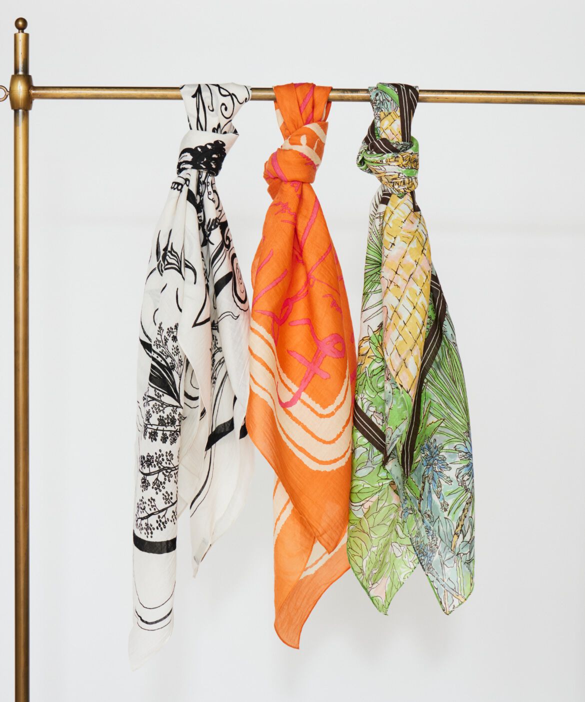 INED「コットンシルクストール　インバージョンフィッシュ《manipuri》」|ストール|