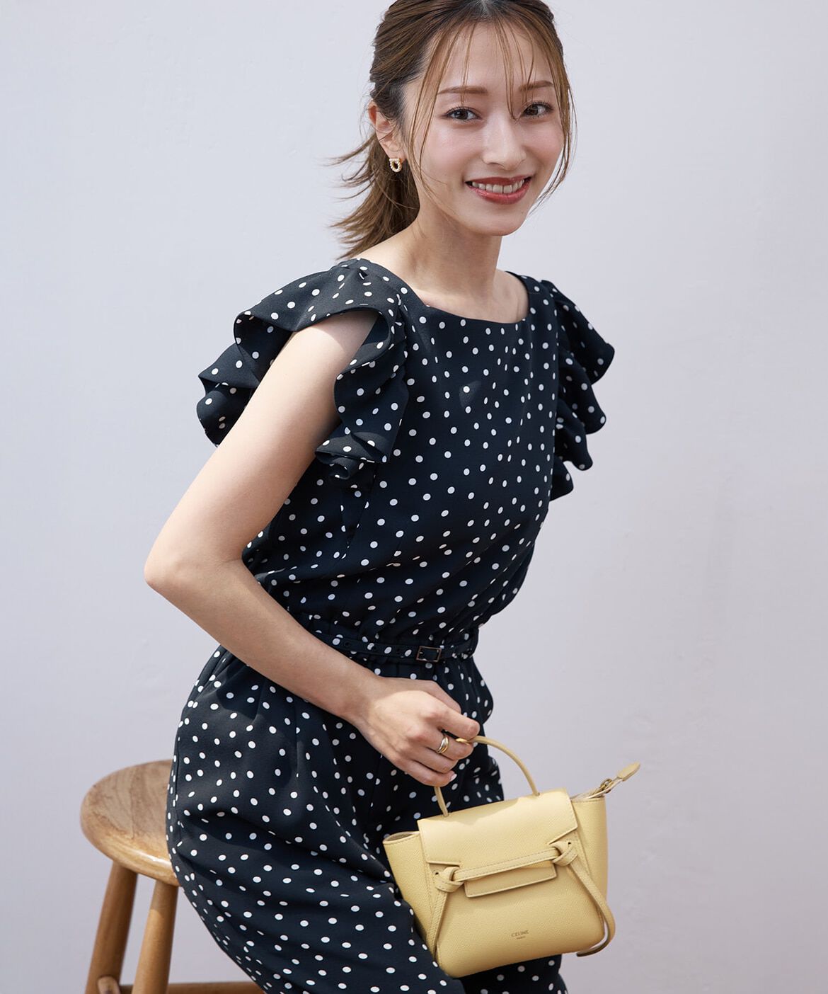 Maglie le cassetto「《M Maglie le cassetto&times;吉田理紗》大人の甘辛サロペット」|オールインワン|