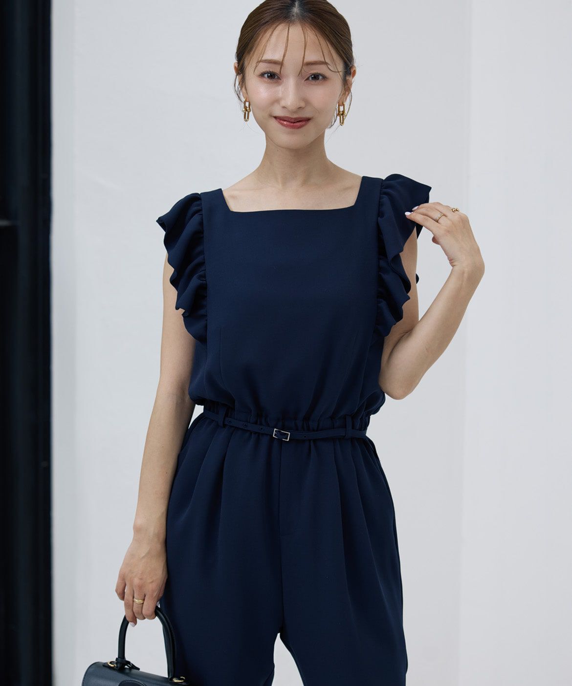 Maglie le cassetto「《M Maglie le cassetto&times;吉田理紗》大人の甘辛サロペット」|オールインワン|