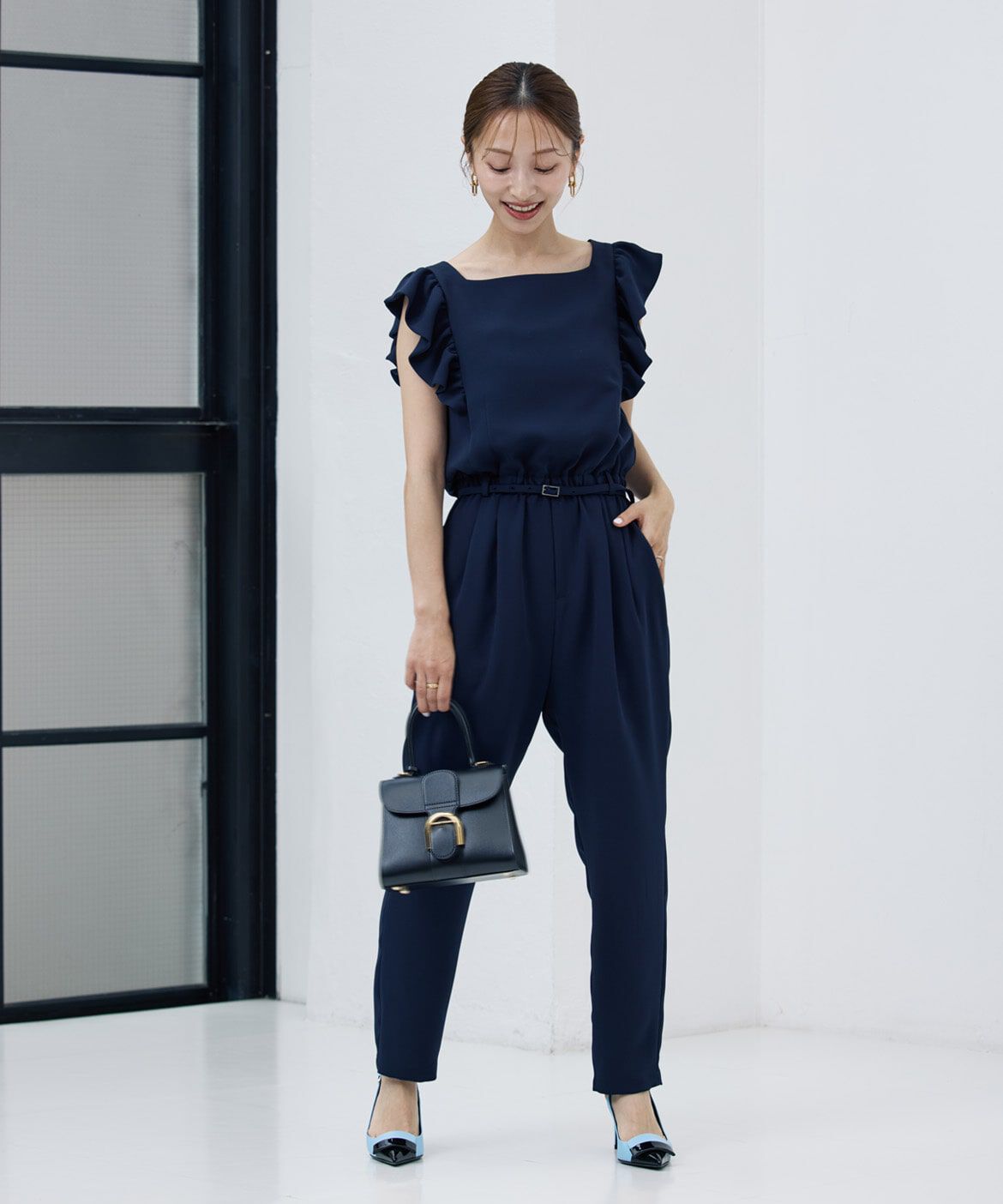 Maglie le cassetto「《M Maglie le cassetto&times;吉田理紗》大人の甘辛サロペット」|オールインワン|