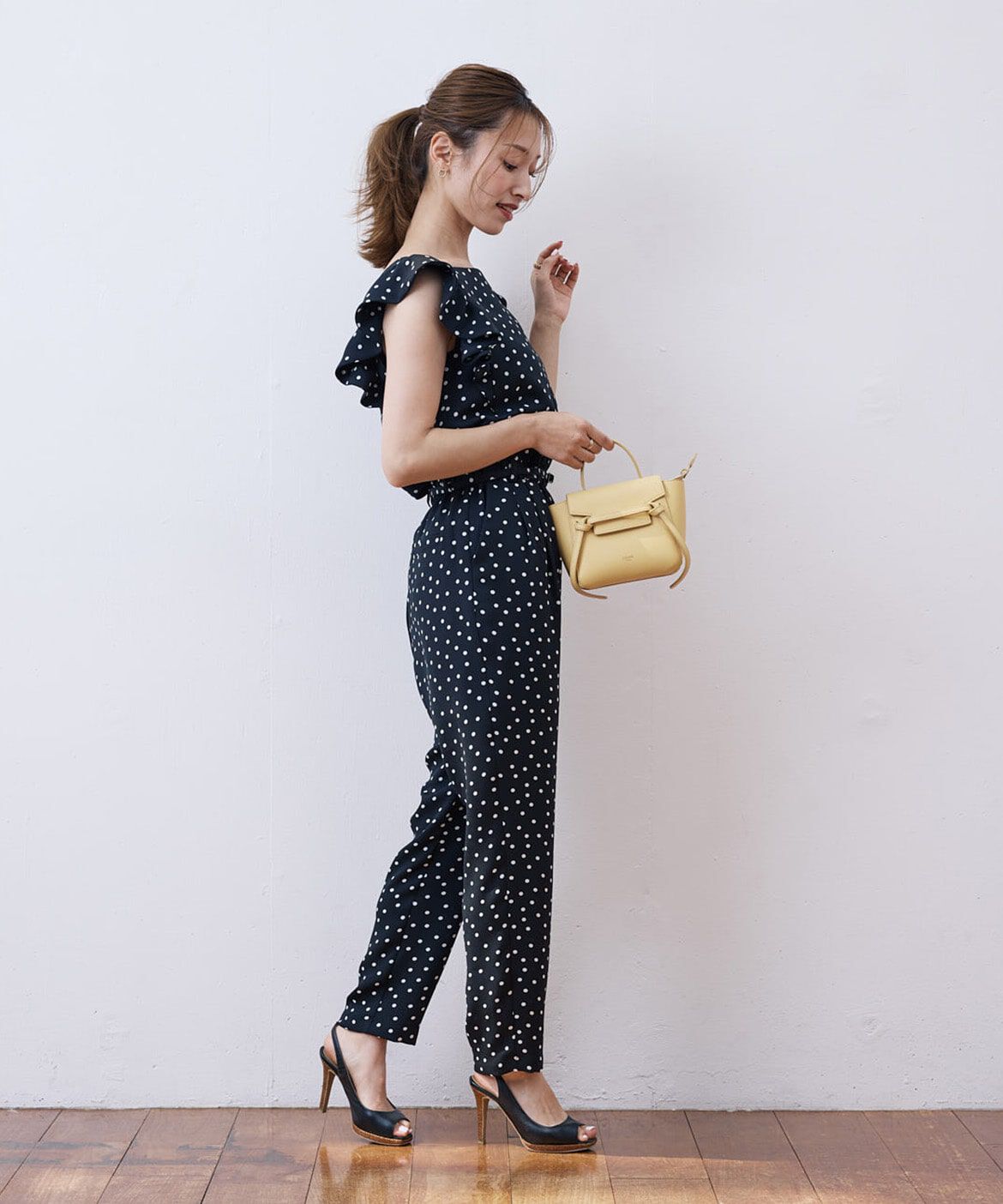 Maglie le cassetto「《M Maglie le cassetto&times;吉田理紗》大人の甘辛サロペット」|オールインワン|