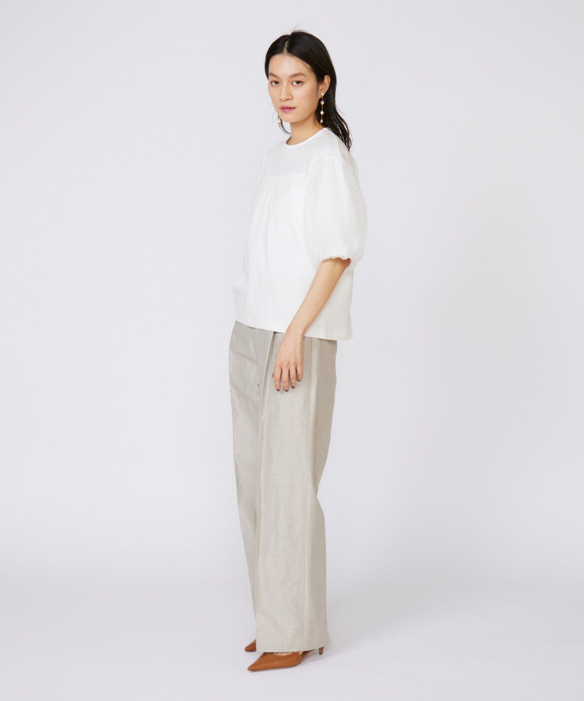 INED「ラメワンタックワイドパンツ」|その他|