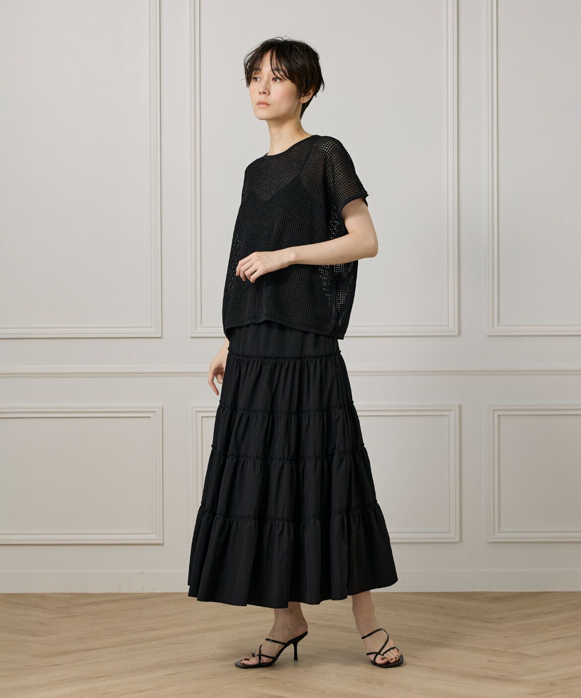 I.T.'S international「メッシュ柄プルオーバー」|ニット・セーター|