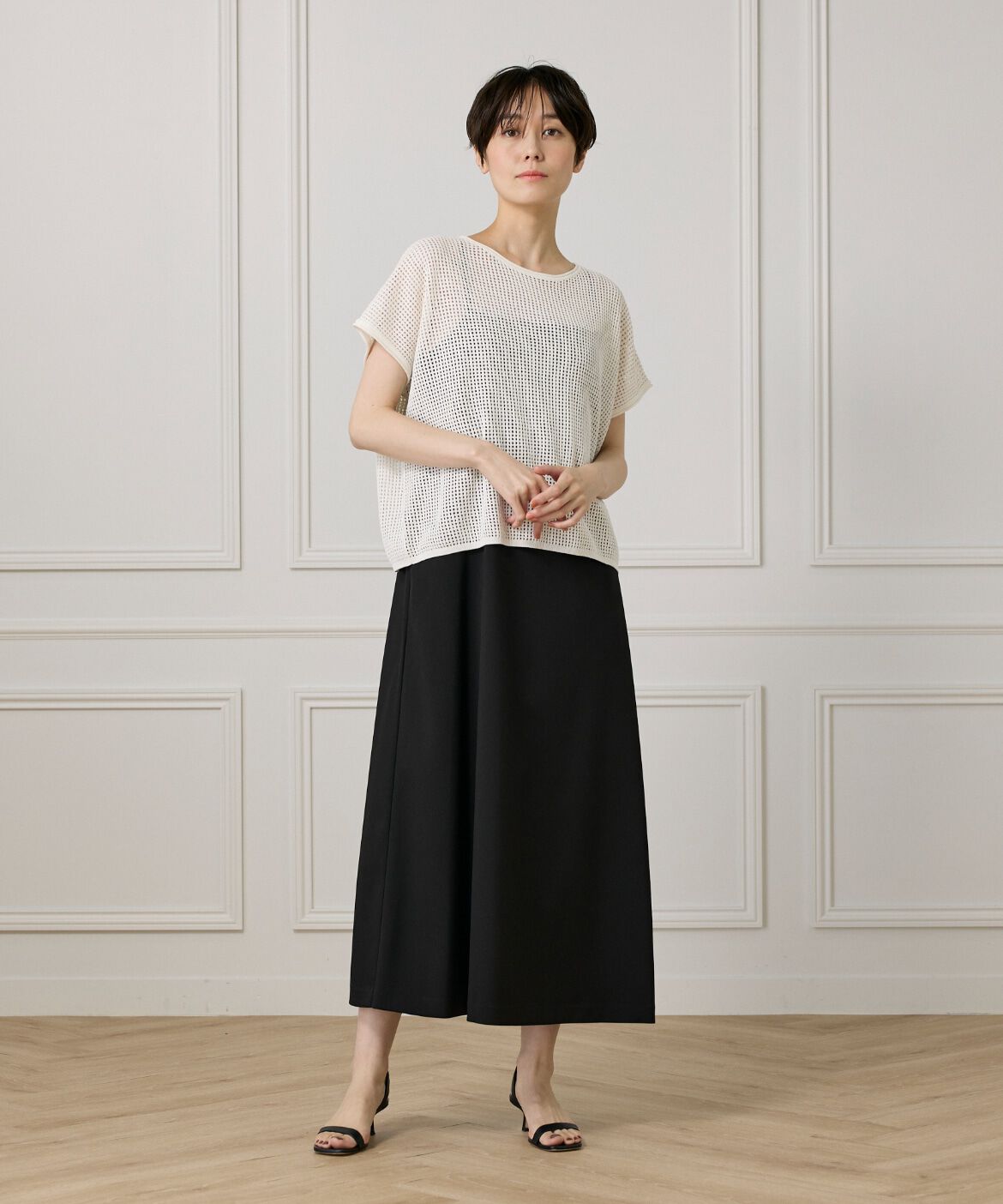 I.T.'S international「メッシュ柄プルオーバー」|ニット・セーター|