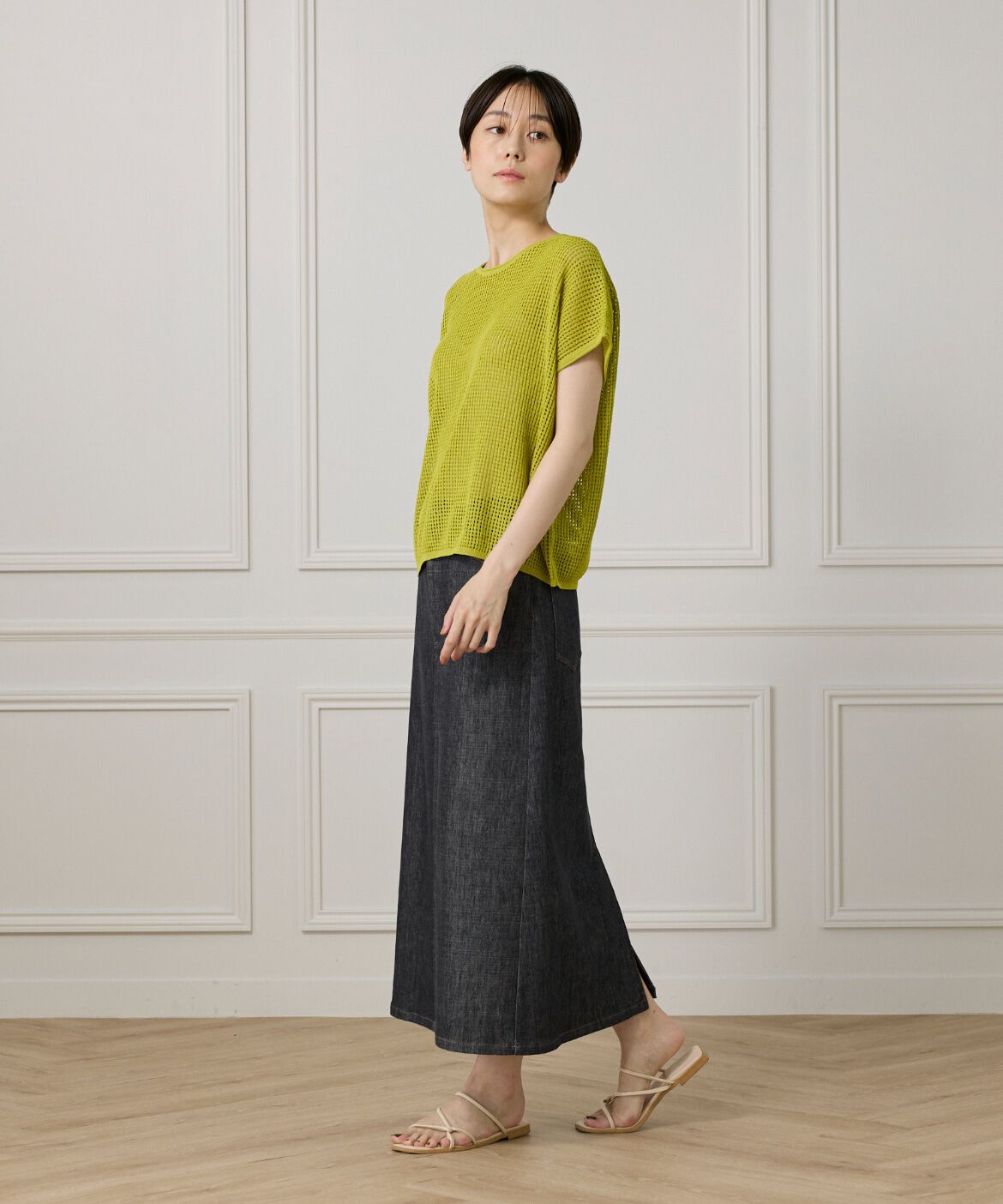 I.T.'S international「メッシュ柄プルオーバー」|ニット・セーター|