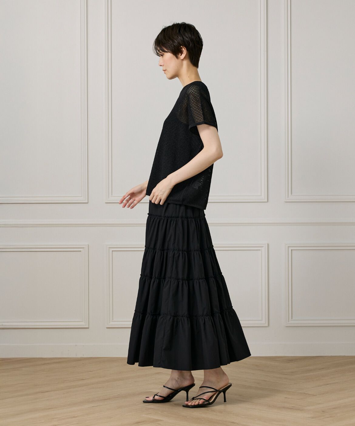 I.T.'S international「メッシュ柄プルオーバー」|ニット・セーター|