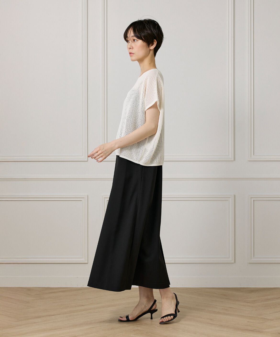 I.T.'S international「メッシュ柄プルオーバー」|ニット・セーター|