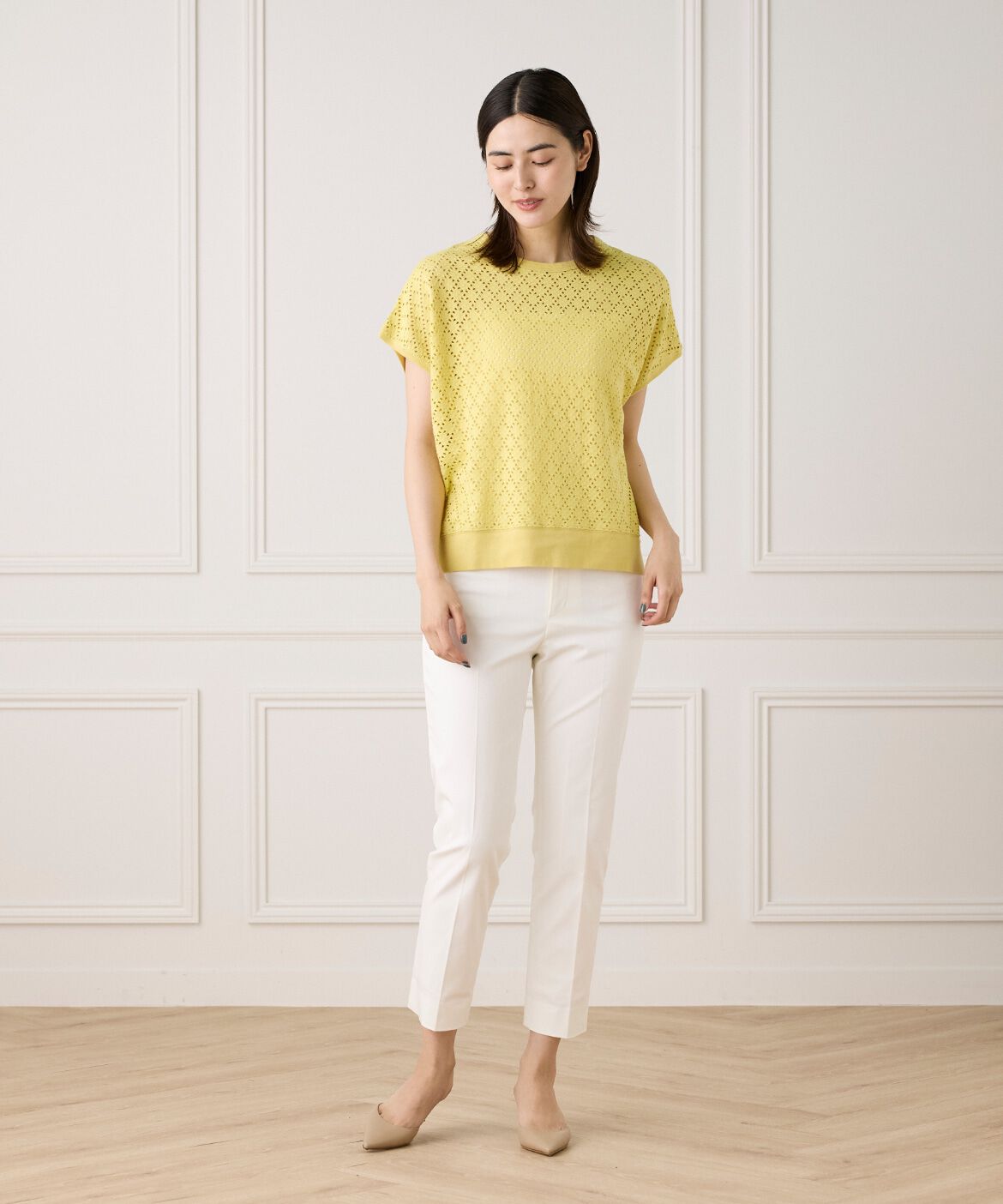 7-IDconcept.「アイレット天竺カットプルオーバー」|Tシャツ・カットソー|