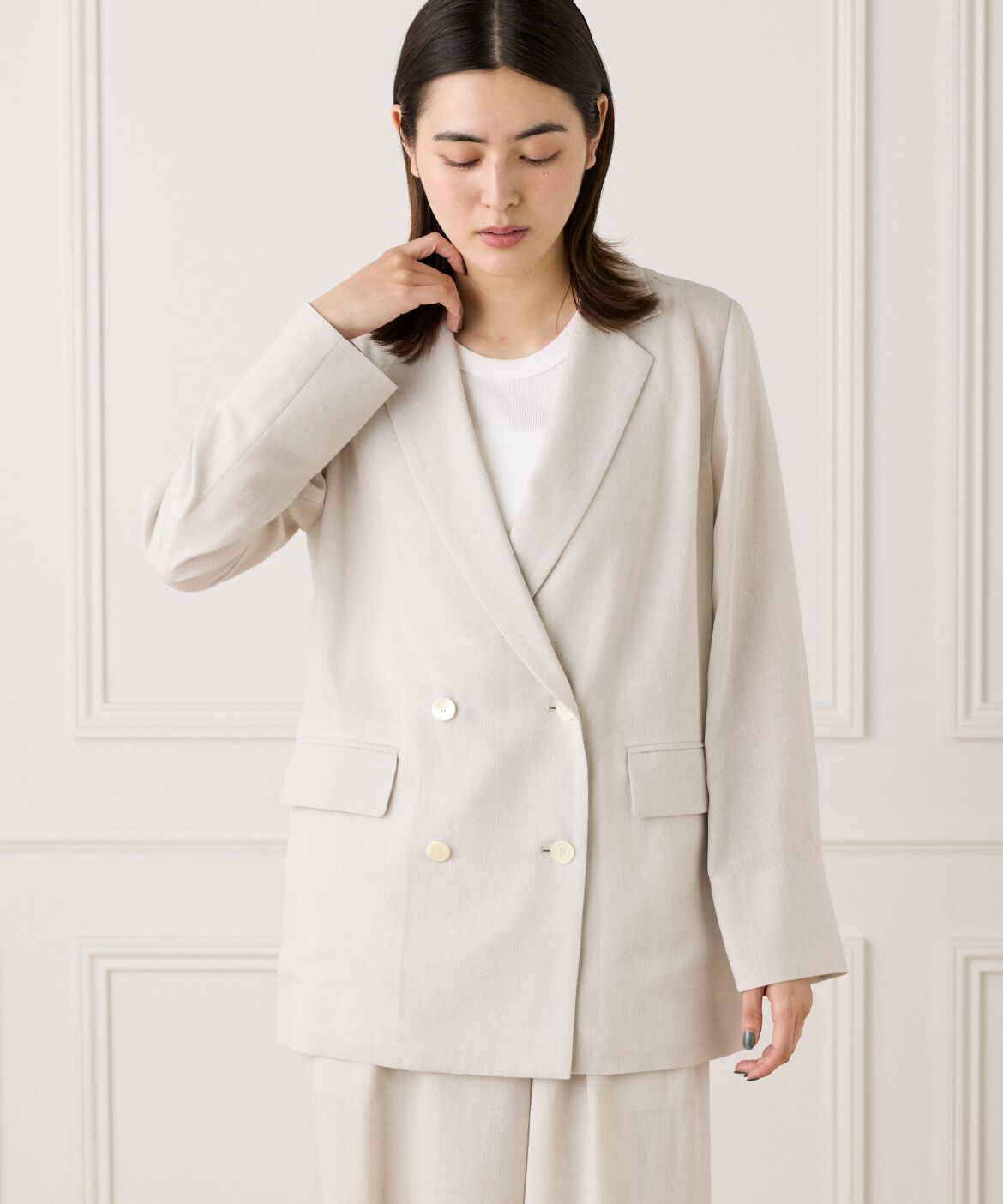 INED「ダブルブレストジャケット《la veille by SUPERIOR CLOSET》」|テーラードジャケット|