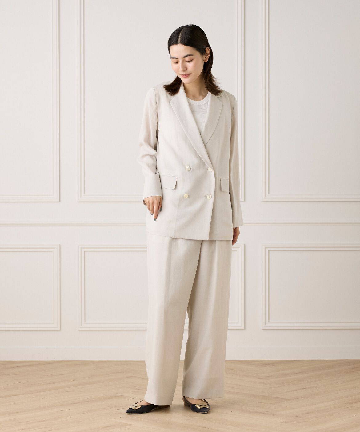 INED「ダブルブレストジャケット《la veille by SUPERIOR CLOSET》」|テーラードジャケット|