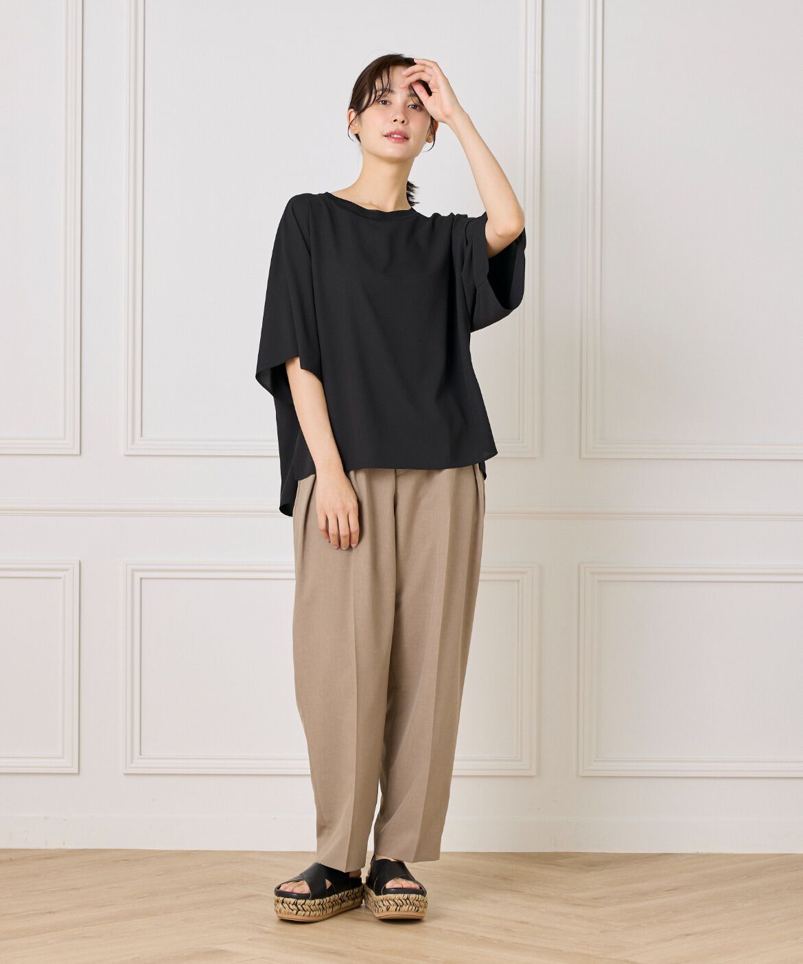 DAY by DAY it&rsquo;s international「リブ衿Tブラウス」|シャツ・ブラウス|