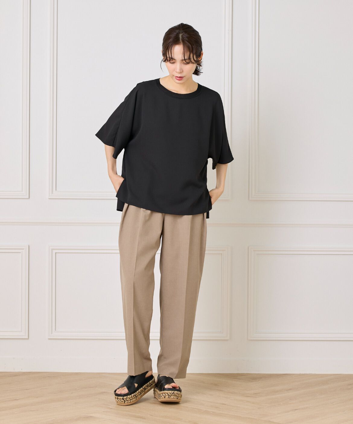 DAY by DAY it&rsquo;s international「リブ衿Tブラウス」|シャツ・ブラウス|