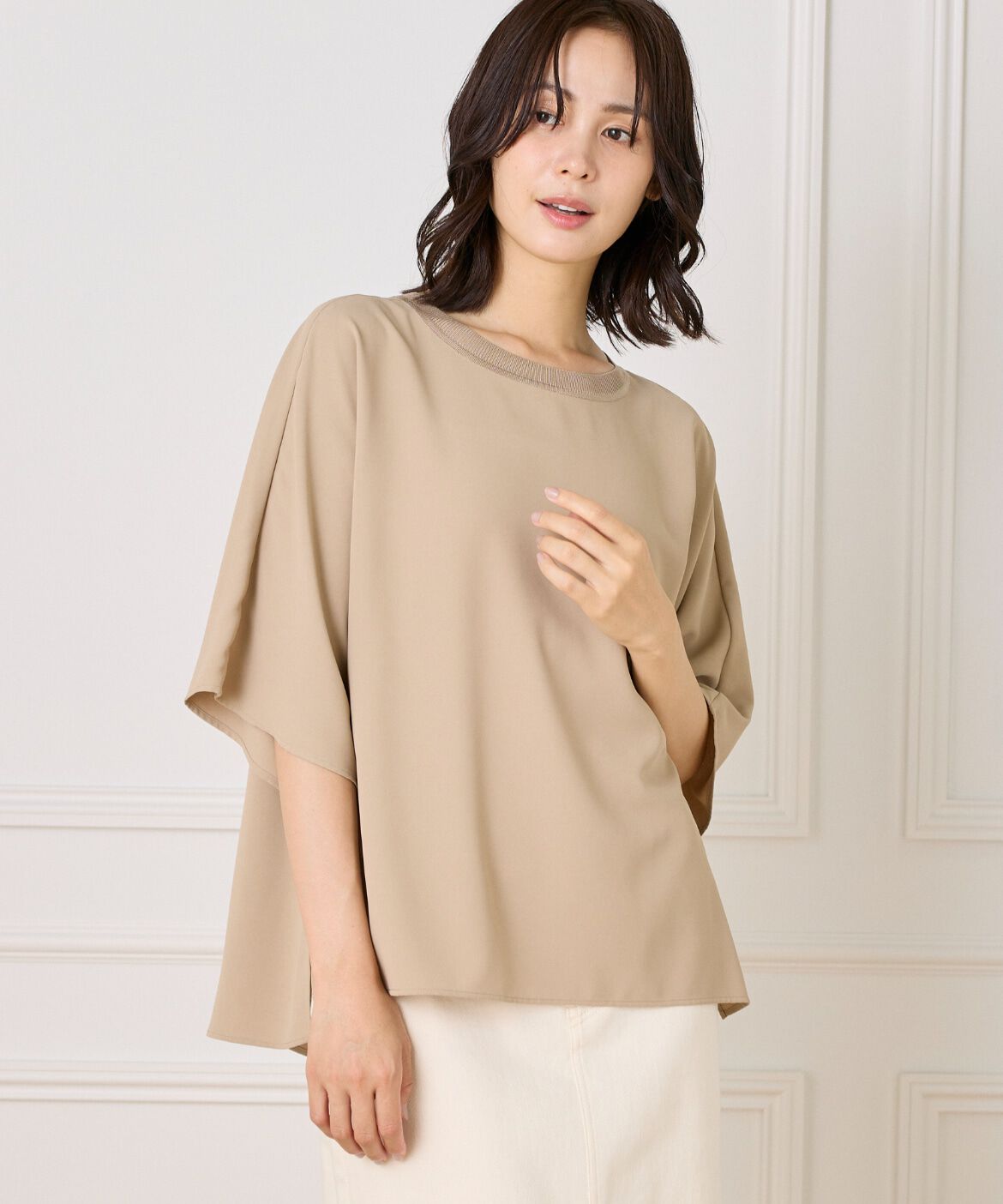 DAY by DAY it&rsquo;s international「リブ衿Tブラウス」|シャツ・ブラウス|