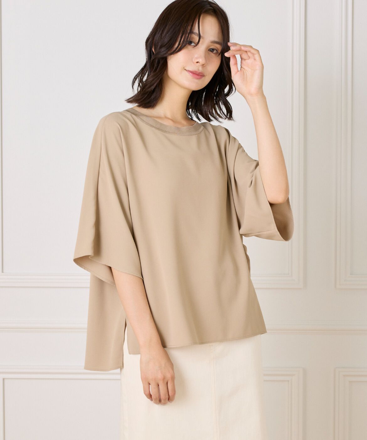 DAY by DAY it&rsquo;s international「リブ衿Tブラウス」|シャツ・ブラウス|