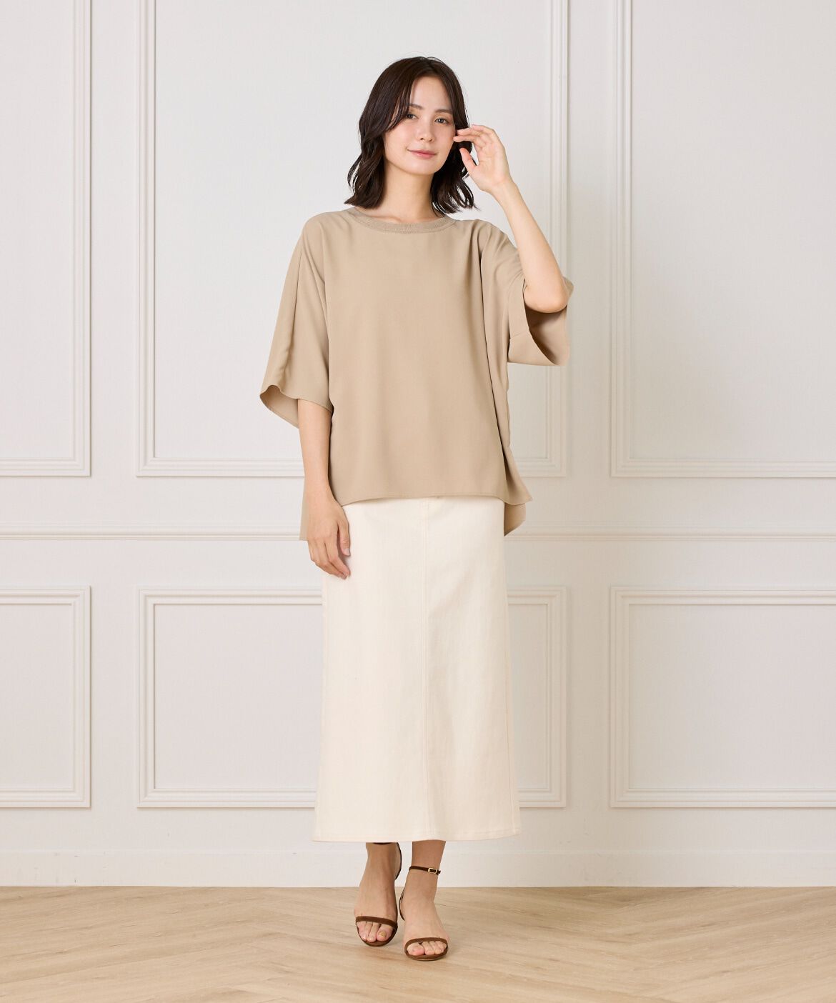 DAY by DAY it&rsquo;s international「リブ衿Tブラウス」|シャツ・ブラウス|