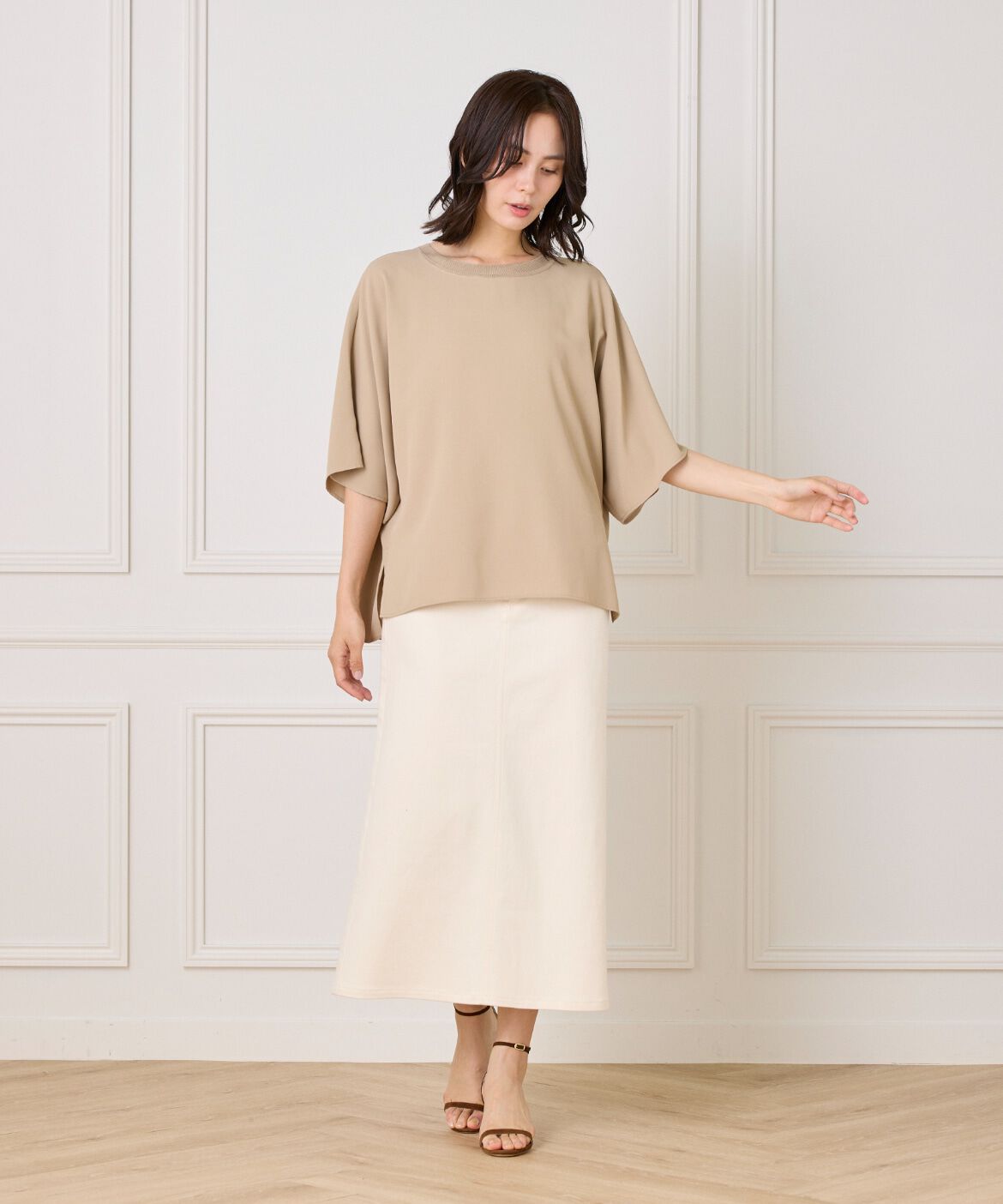 DAY by DAY it&rsquo;s international「リブ衿Tブラウス」|シャツ・ブラウス|