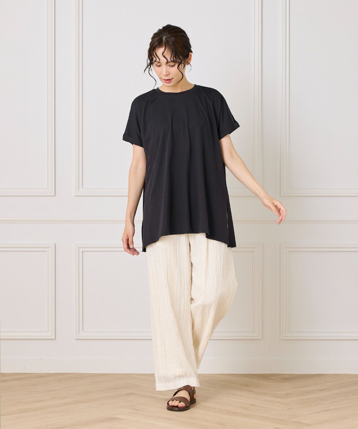 DAY by DAY it&rsquo;s international「フレンチスリーブチュニックカットソー」|Tシャツ・カットソー|