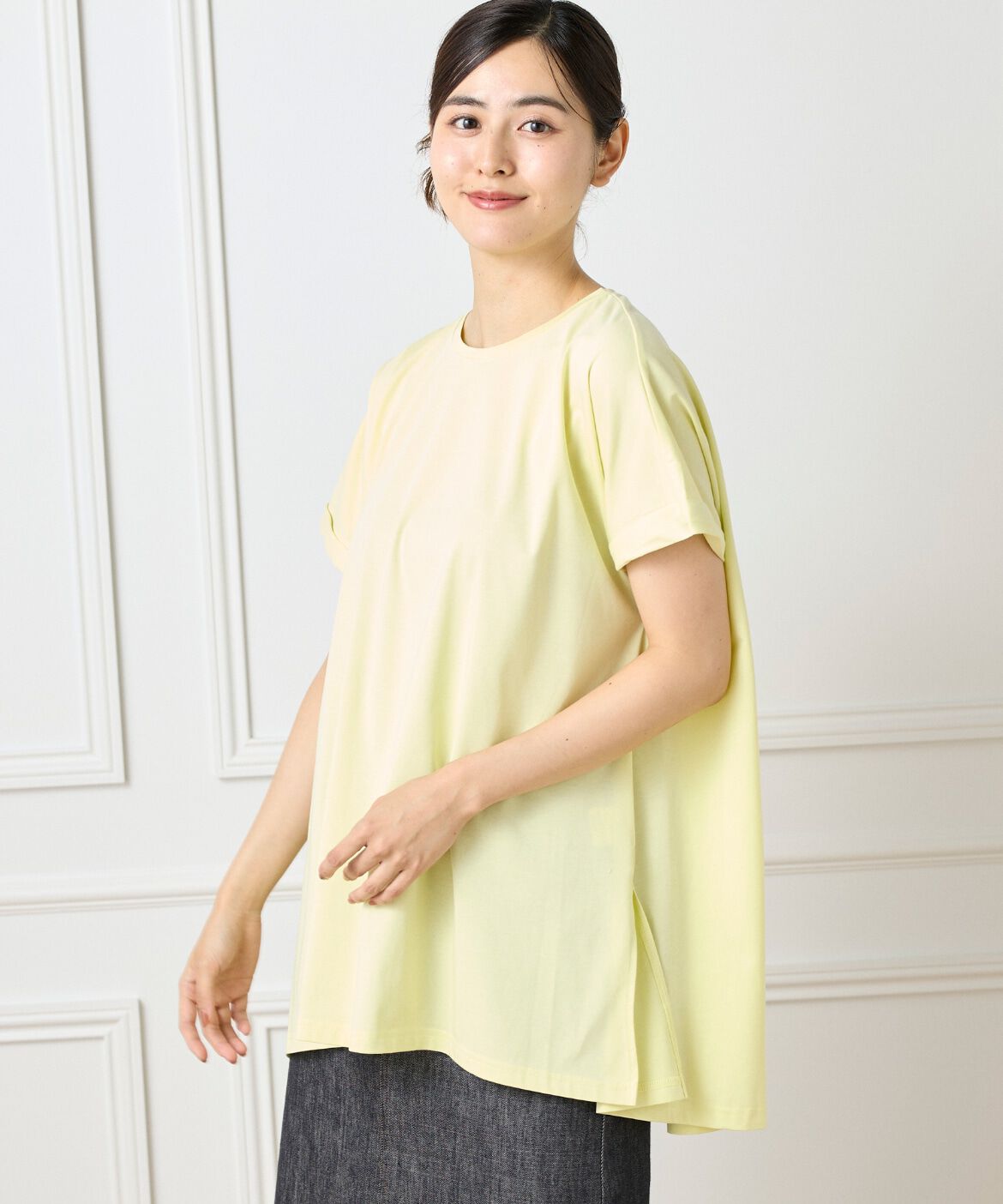 DAY by DAY it&rsquo;s international「フレンチスリーブチュニックカットソー」|Tシャツ・カットソー|イエロー