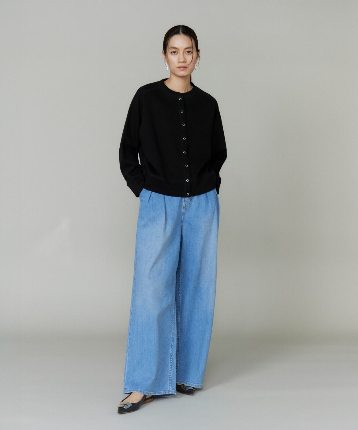 INED「ドットボタンカーディガン《YVON》」|カーディガン|