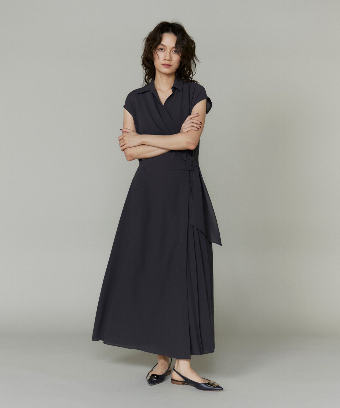 la veille by SUPERIOR CLOSET「アシンメトリーワンピース」|ワンピース|