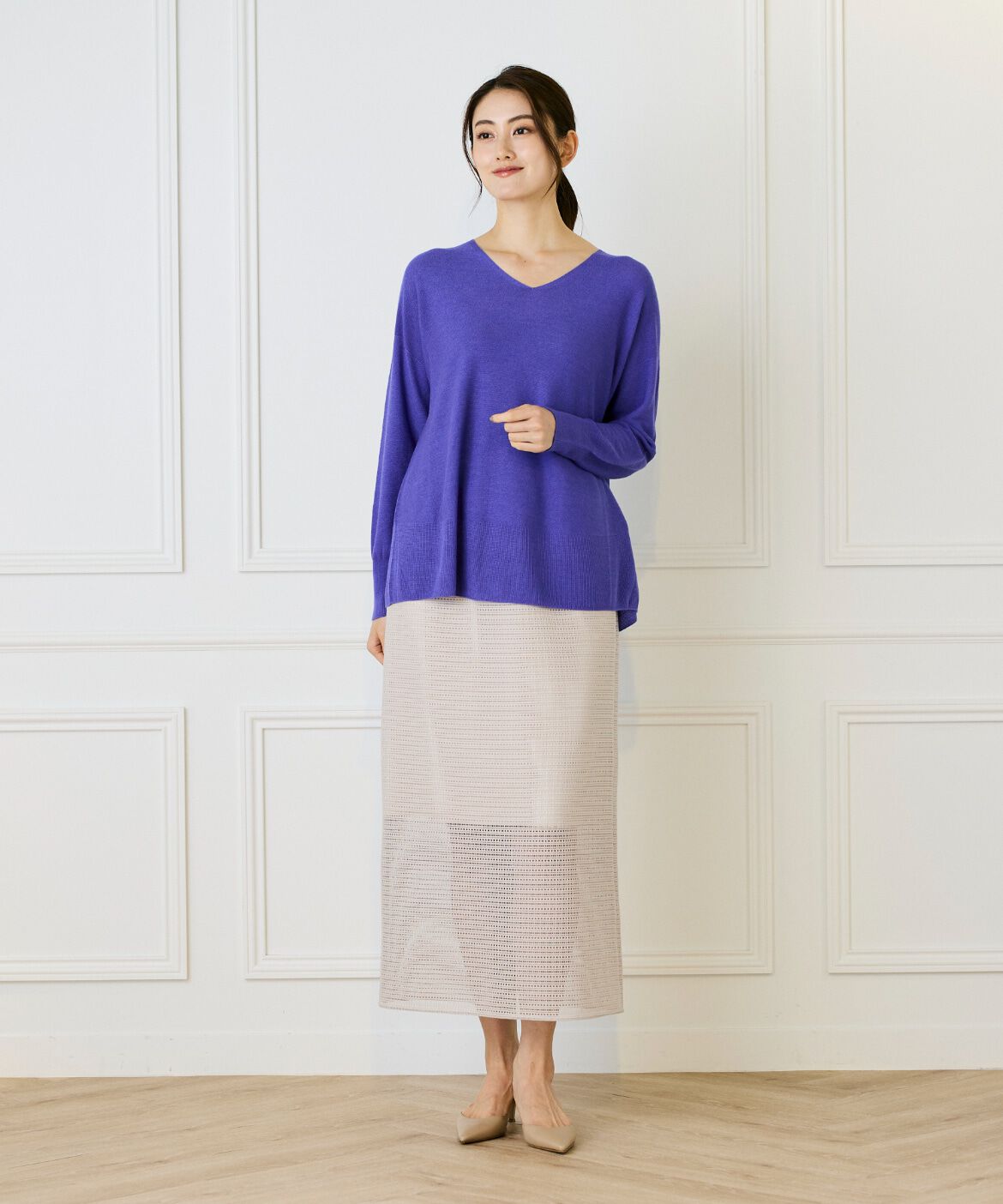 DAY by DAY it&rsquo;s international「AラインVネックプルオーバー《Cuoo》」|ニット・セーター|