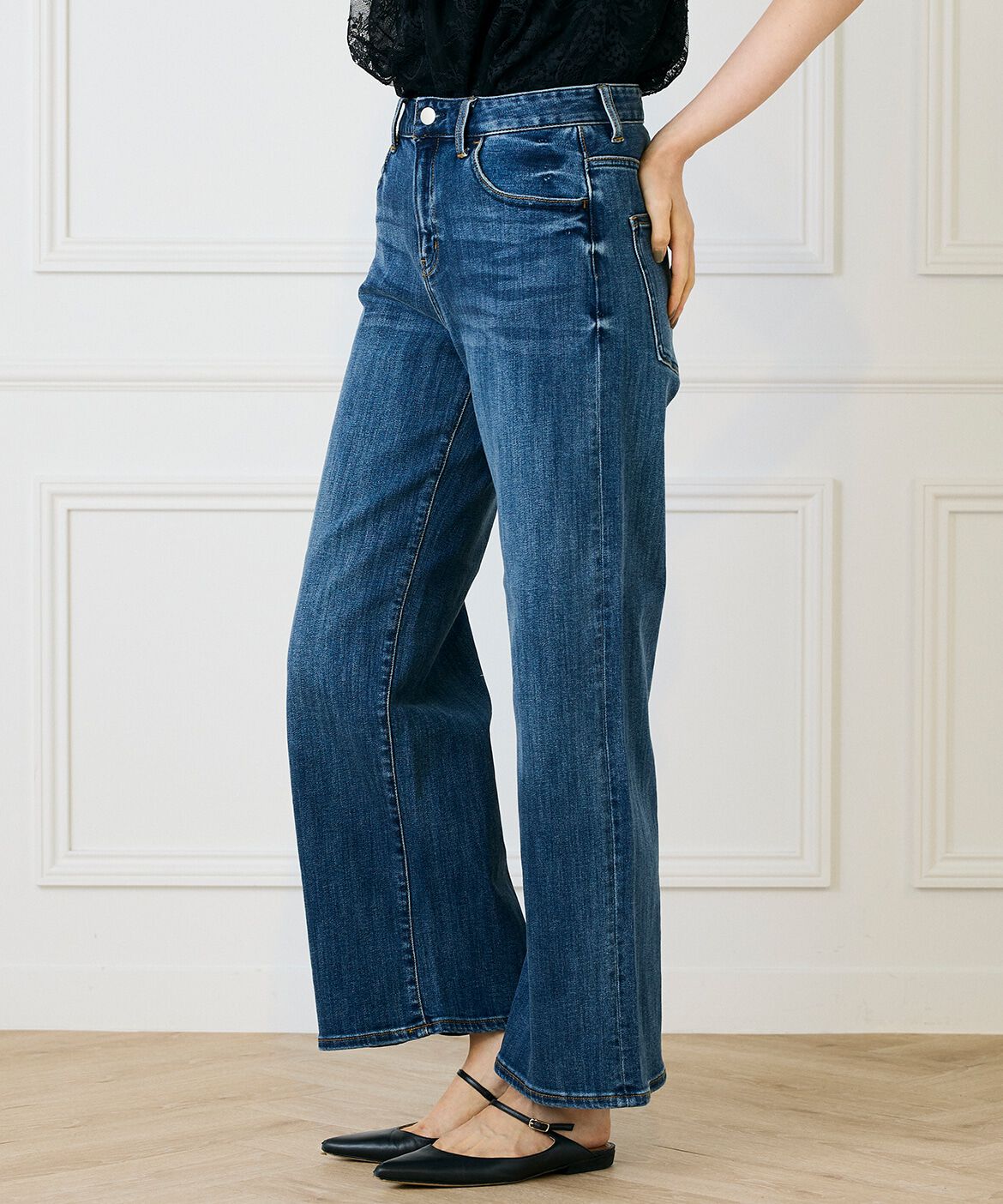 INED「ワイドデニム」|デニム|