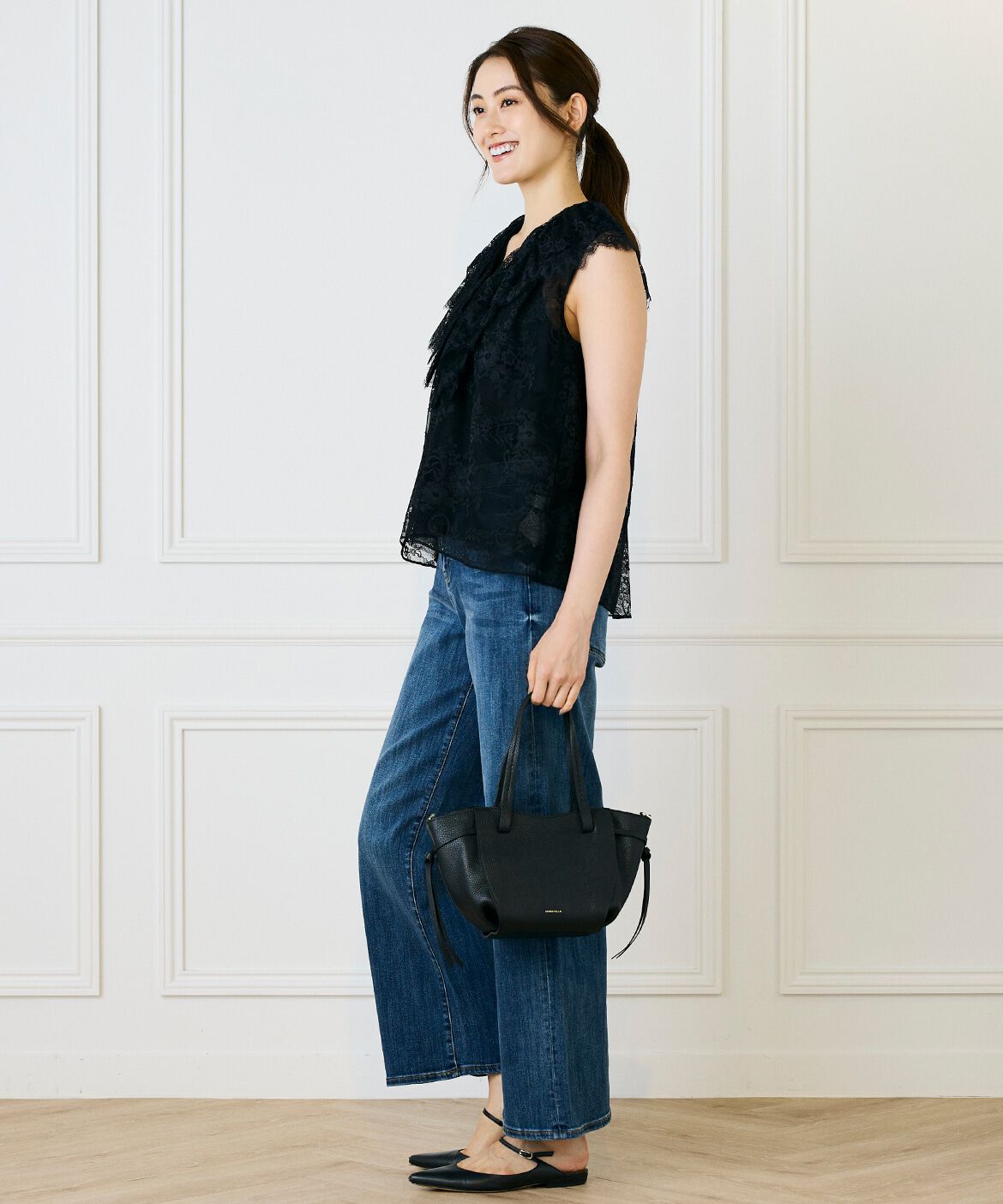 INED「ワイドデニム」|デニム|