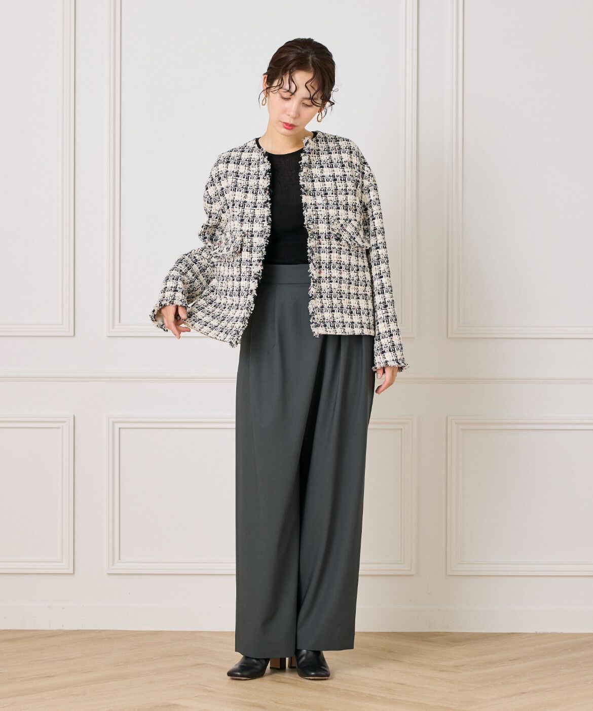 la veille by SUPERIOR CLOSET「 LINTONノーカラージャケット  」|その他|