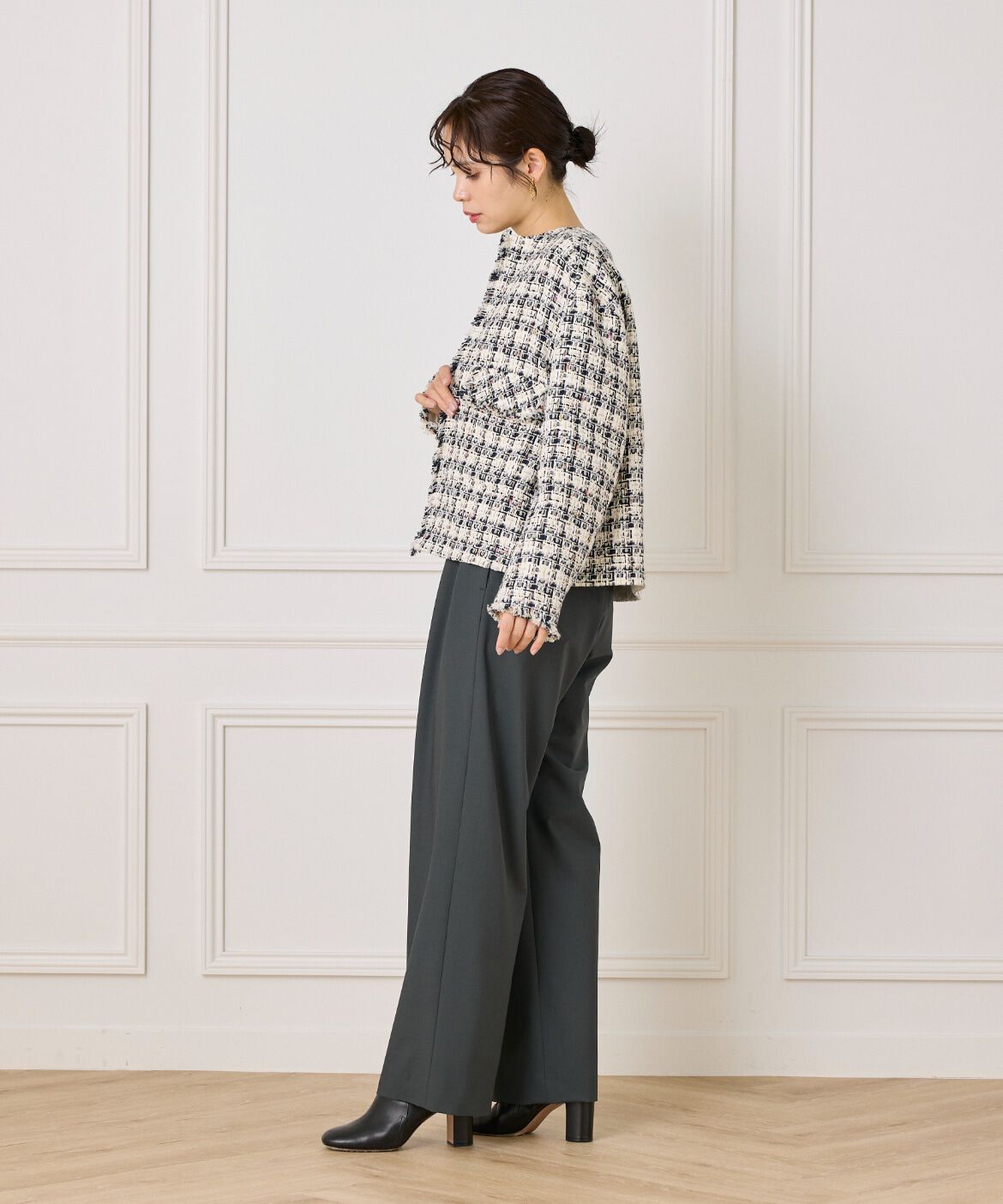 la veille by SUPERIOR CLOSET「 LINTONノーカラージャケット  」|その他|