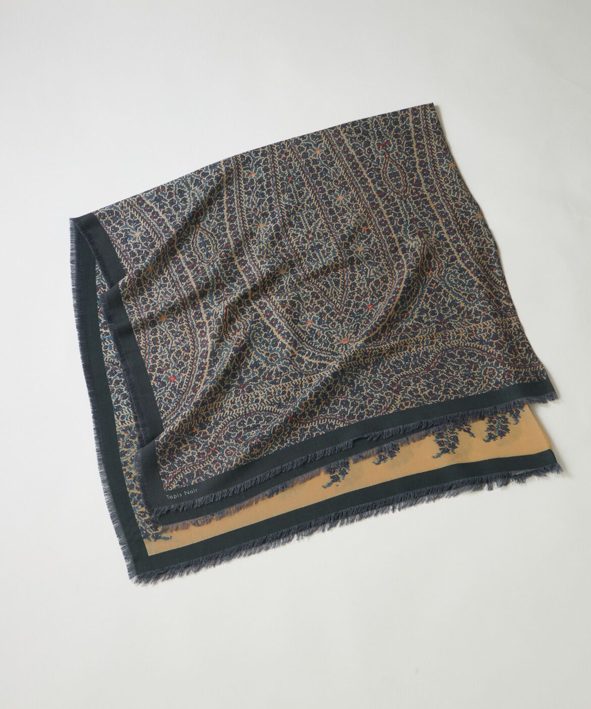 FAVORITE SUKINAMONO「Large Dina Scarf 大判スカーフ《Tapis Noir》」|ストール|