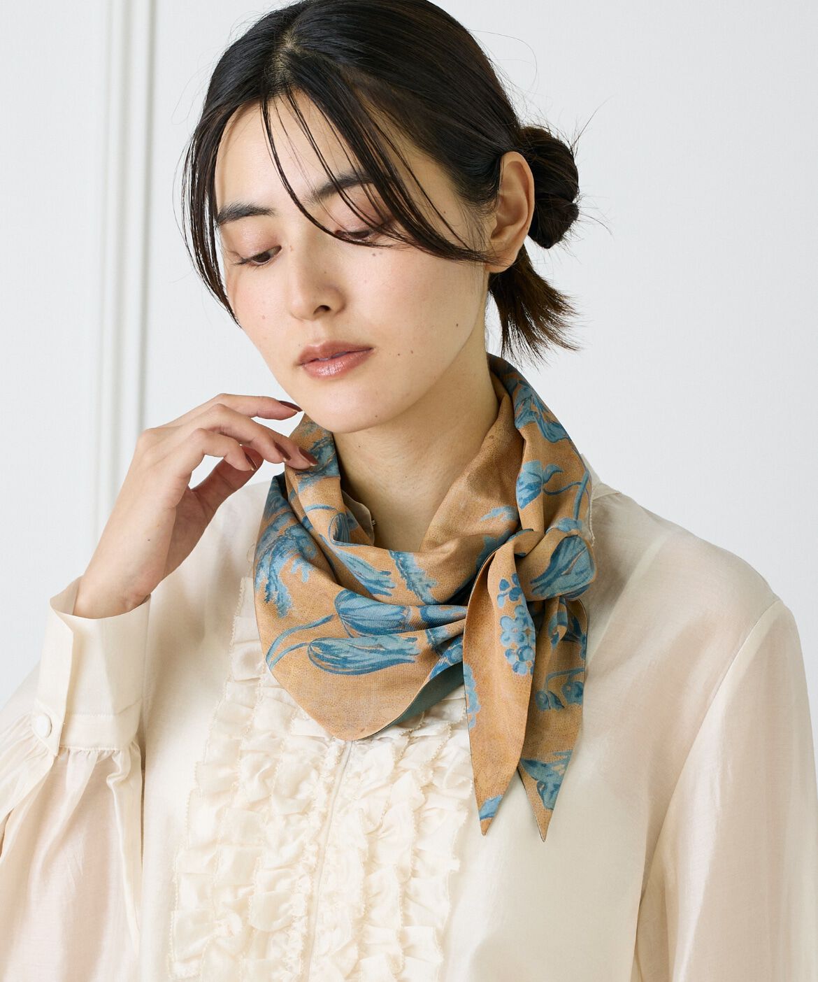 FAVORITE SUKINAMONO「Slim Dahlia Scarf スリムスカーフ《Tapis Noir》」|ストール|