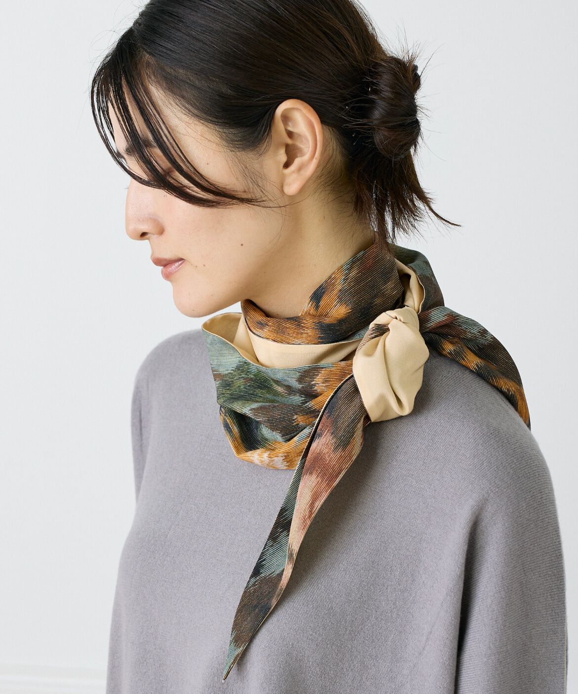 FAVORITE SUKINAMONO「Slim Dani Scarfスリムスカーフ《Tapis Noir》」|ストール|