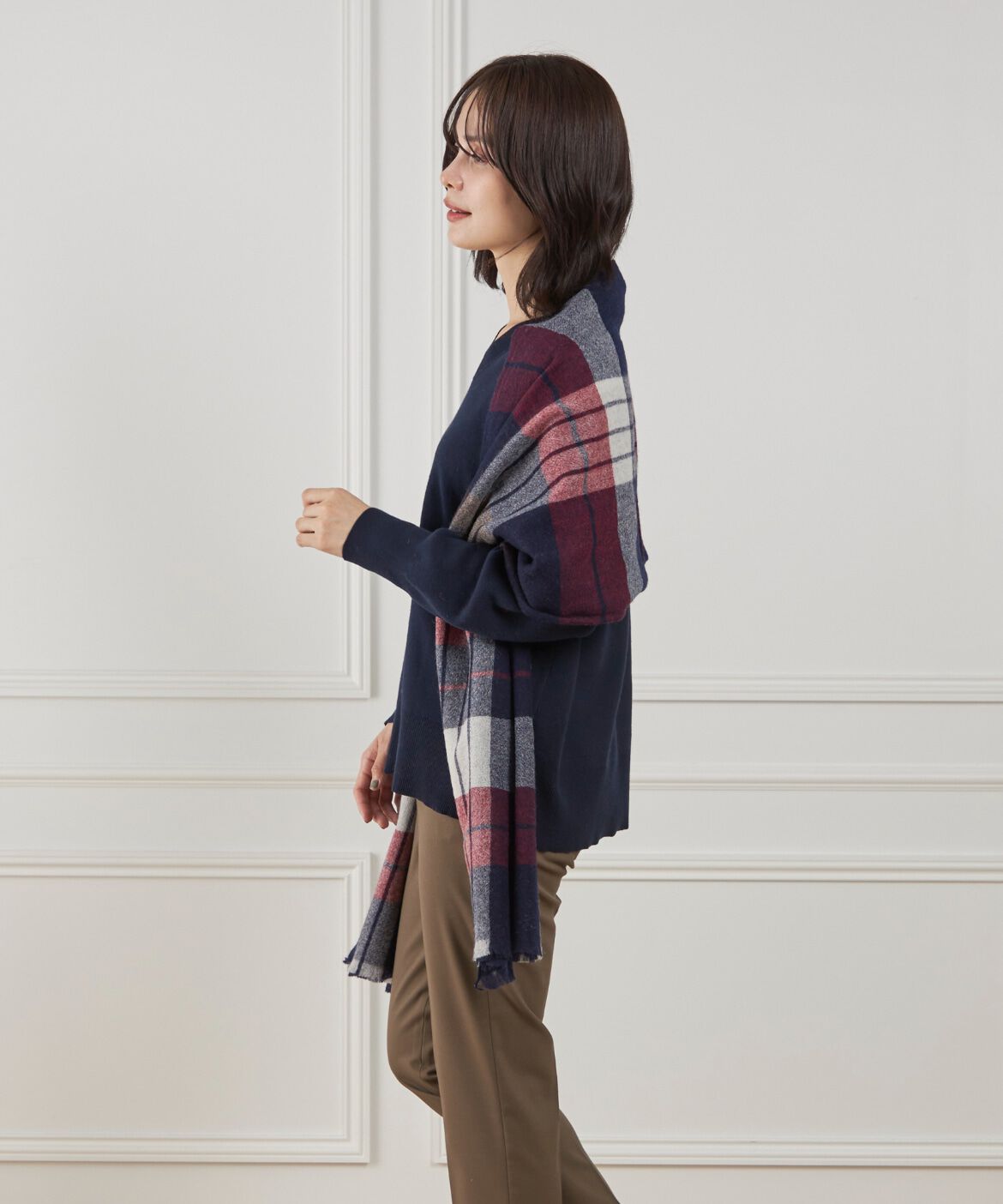 DAY by DAY it&rsquo;s international「エアリーウールチェック大判ストール」|ストール|