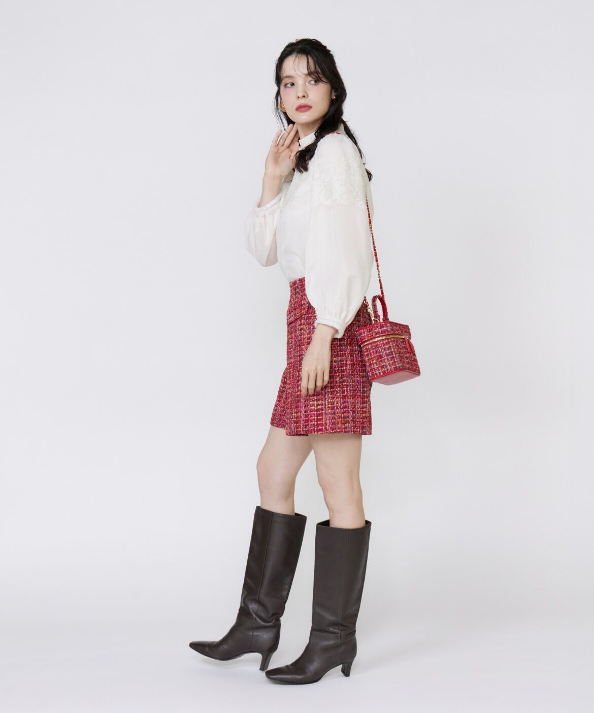 Maglie le cassetto「《M Maglie le cassetto》カンポーレツイードキュロット」|キュロット|