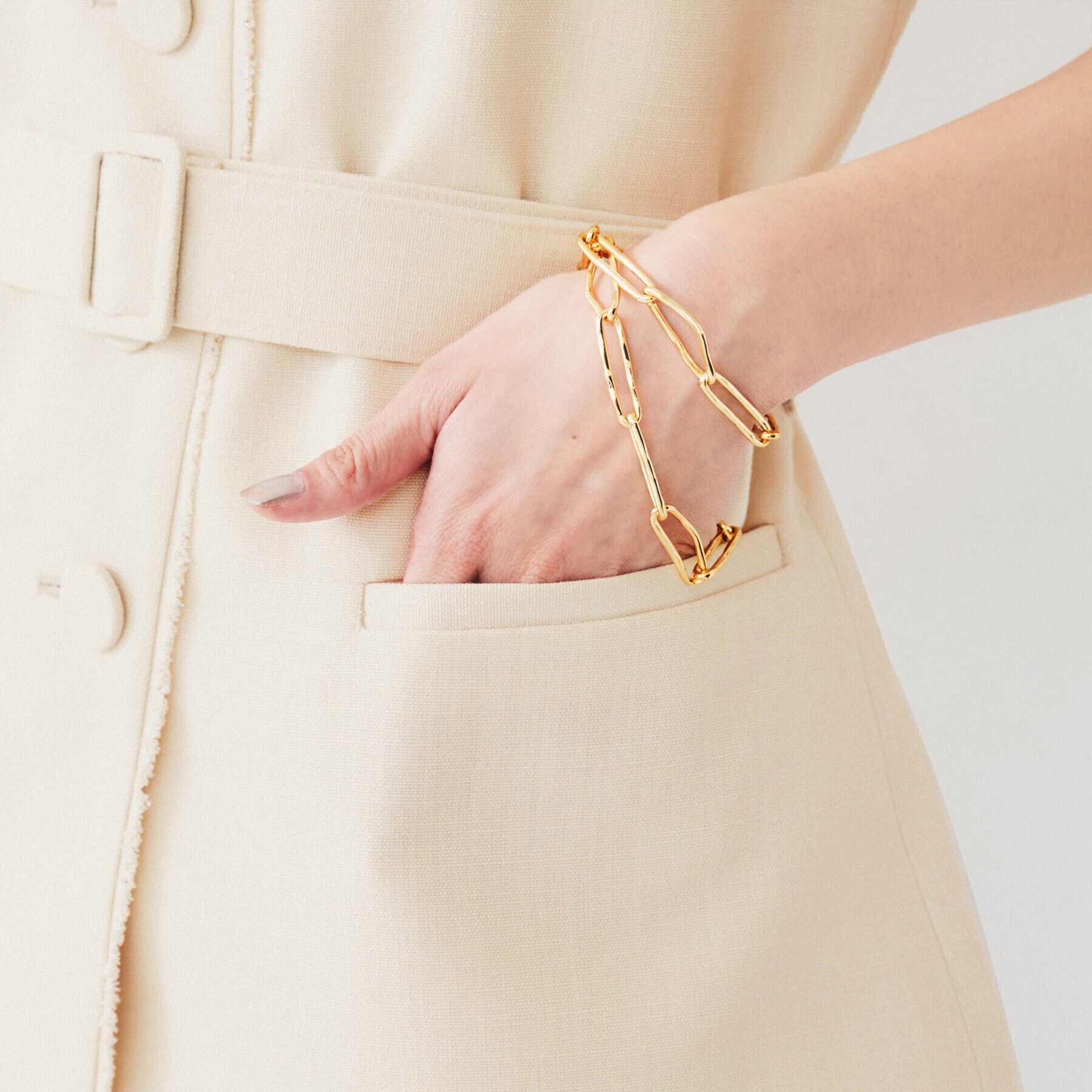 UNTITLED「【セットアップ可能】リネンライクキャンバス ジレ」|ベスト・ジレ|