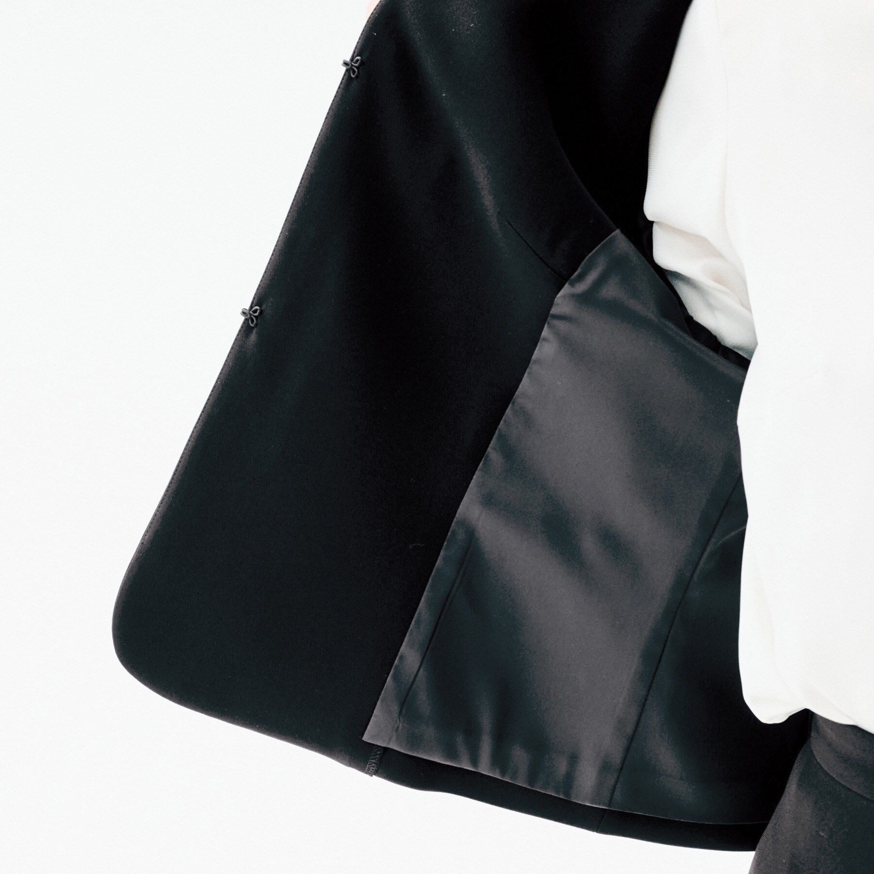 UNTITLED「【洗える/ストレッチ性/軽い】ノーカラージャケット」|ノーカラージャケット|