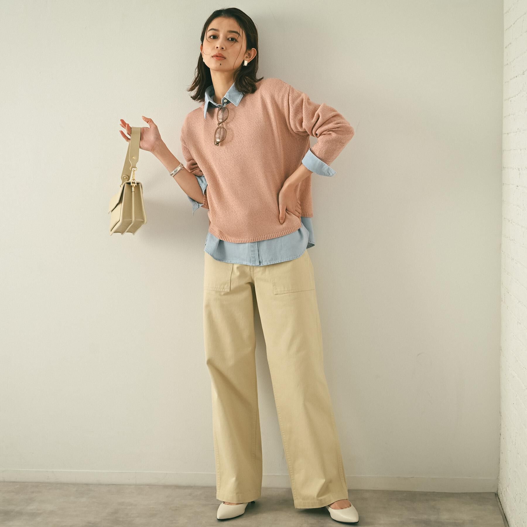 UNTITLED「【洗える/光沢感】ファンシーヤーンニット」|ニット・セーター|