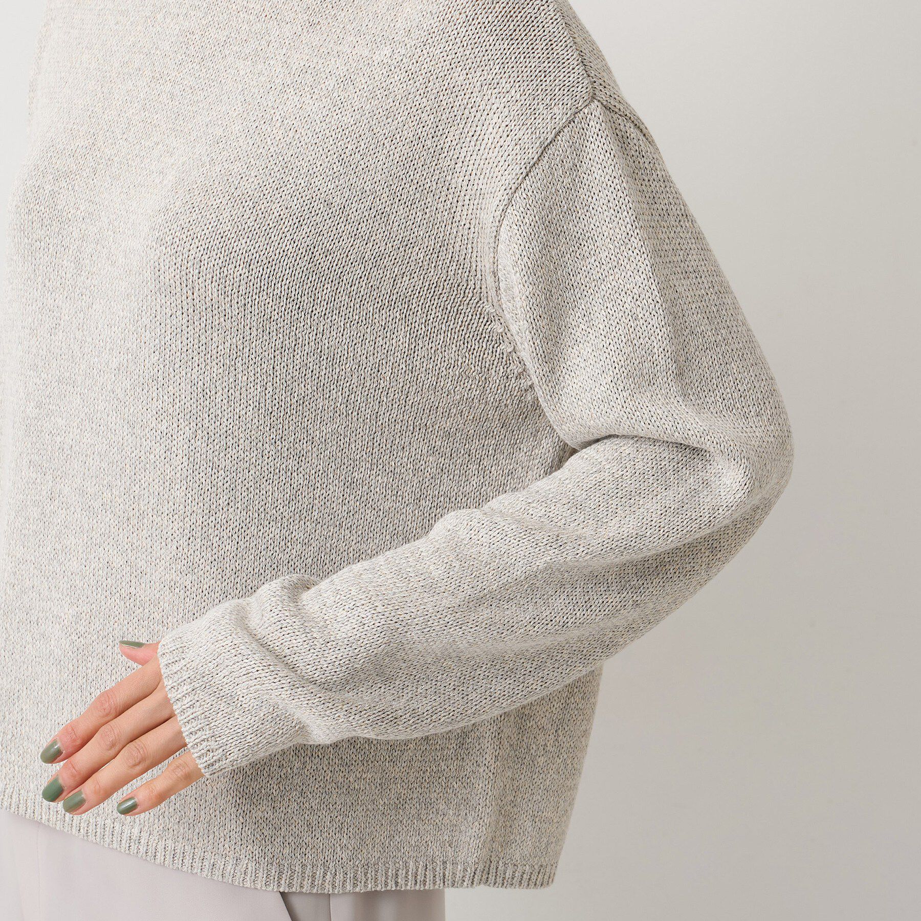 UNTITLED「【洗える/光沢感】ファンシーヤーンニット」|ニット・セーター|