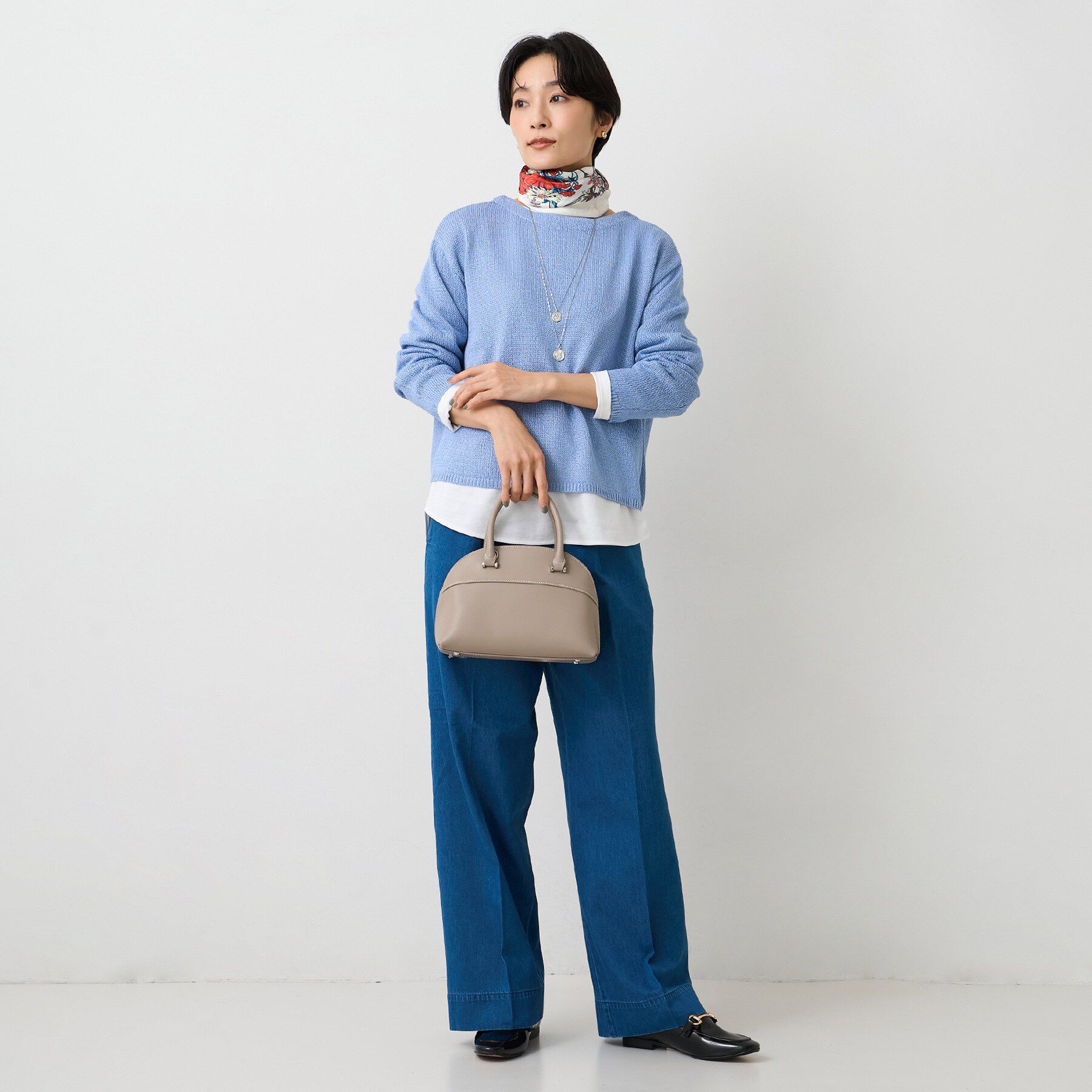 UNTITLED「【洗える/光沢感】ファンシーヤーンニット」|ニット・セーター|