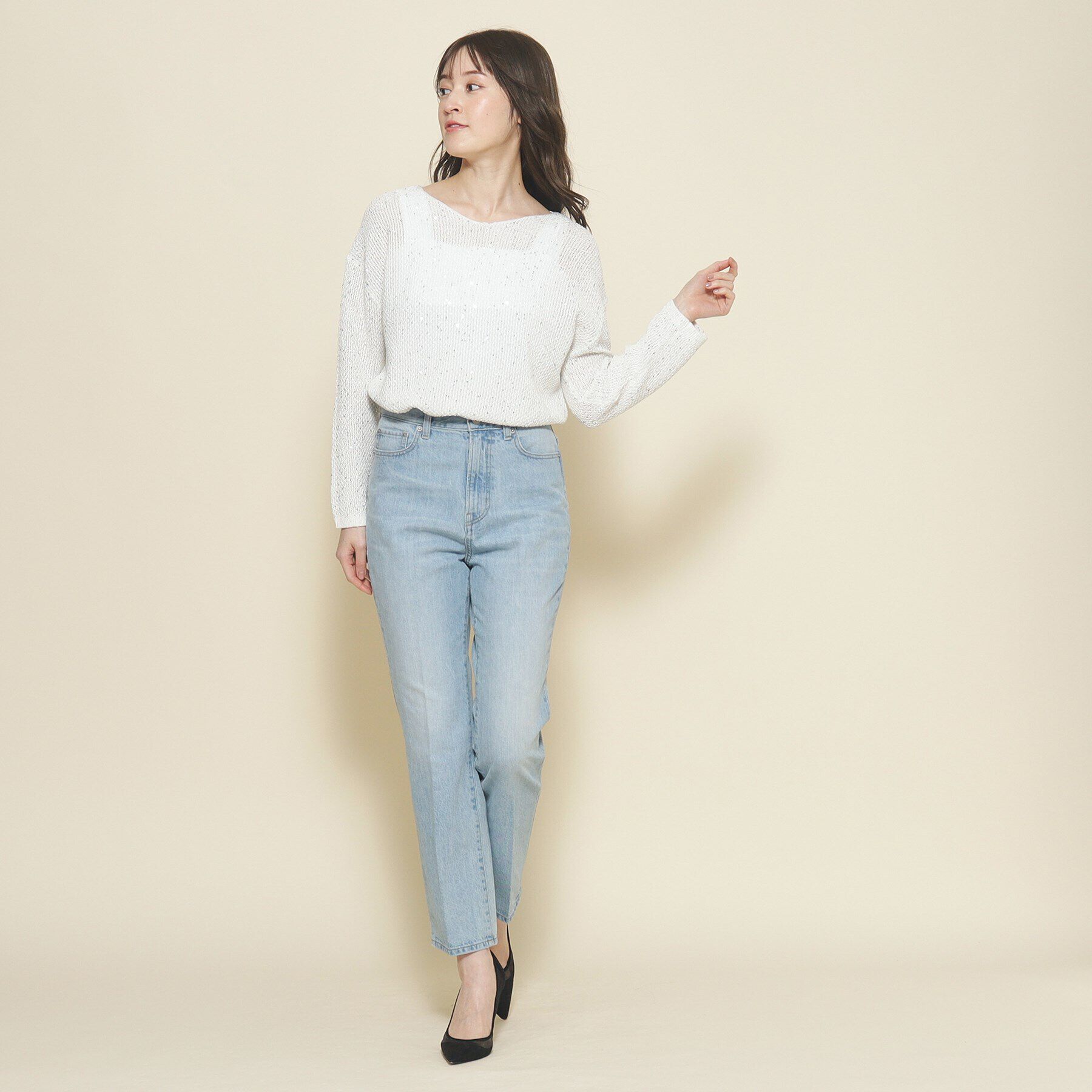 COUP DE CHANCE「【環境に配慮したデニム】細身デニムパンツ」|デニム|