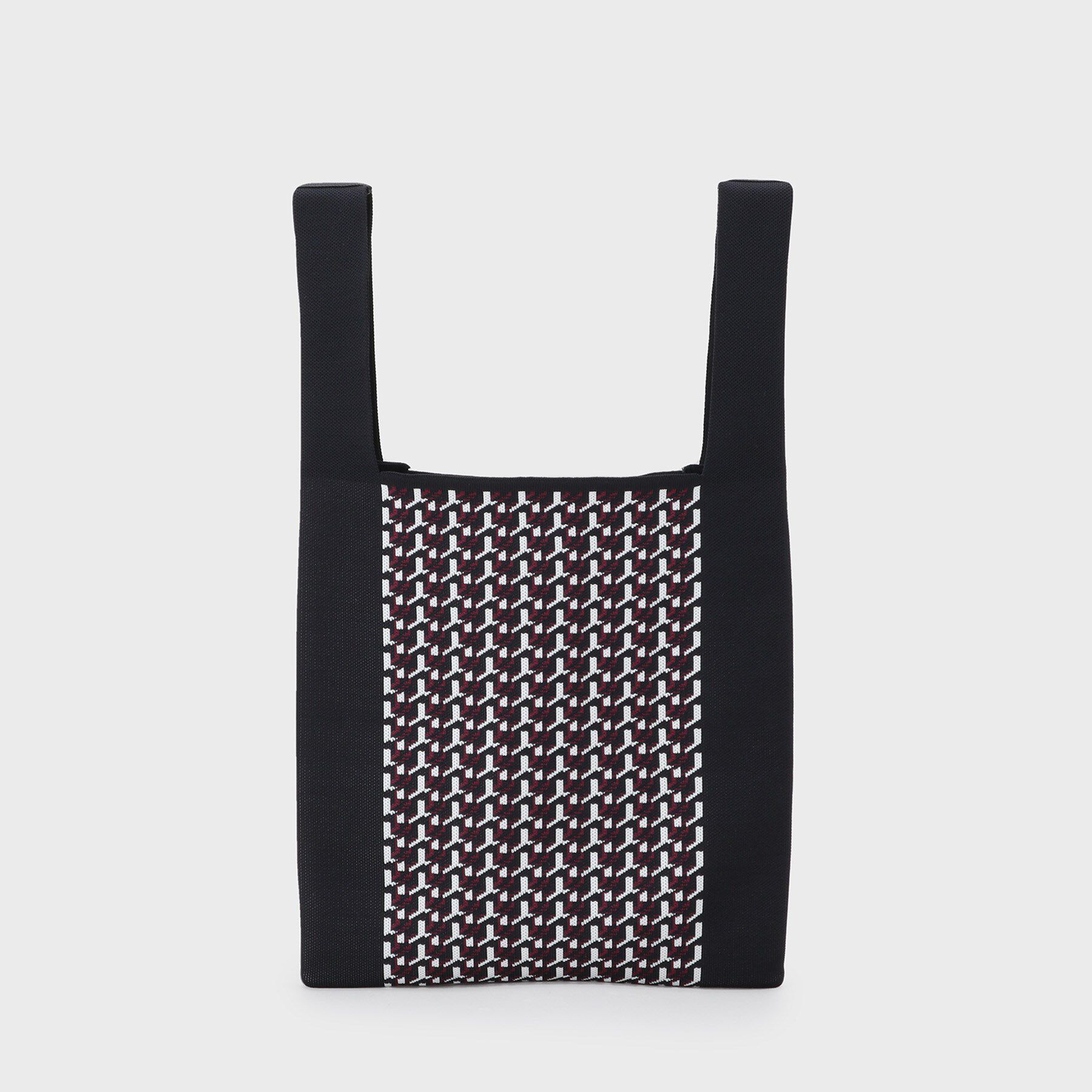 COUP DE CHANCE「幾何柄ジャカードのニットバッグ」|ハンドバッグ|