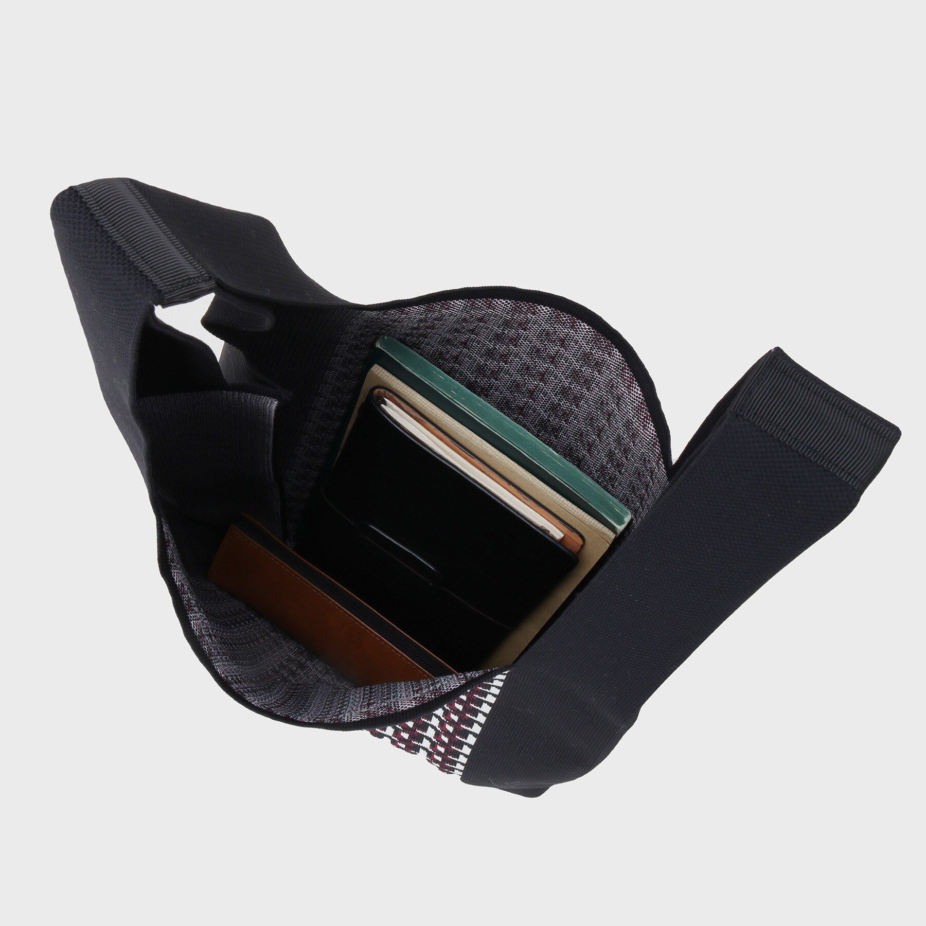 COUP DE CHANCE「幾何柄ジャカードのニットバッグ」|ハンドバッグ|