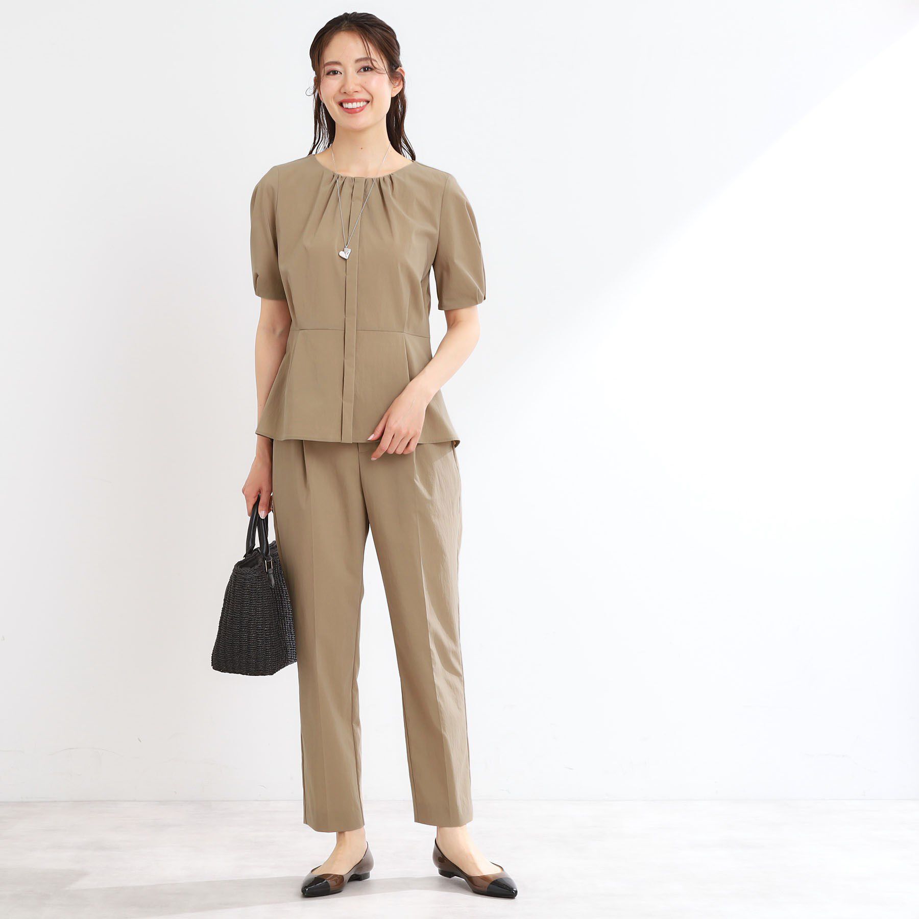 Reflect「【マシンウォッシュ可／撥水／雨の日OK！】レインシリーズブラウス」|シャツ・ブラウス|