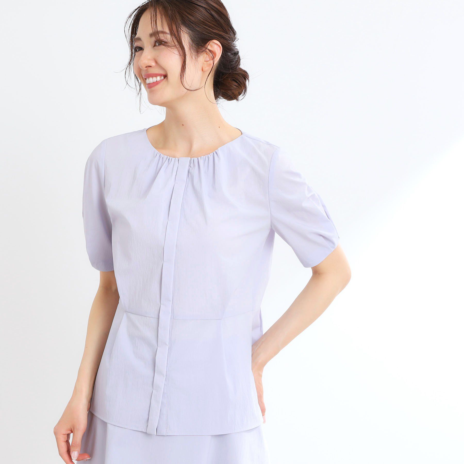 Reflect「【マシンウォッシュ可／撥水／雨の日OK！】レインシリーズブラウス」|シャツ・ブラウス|