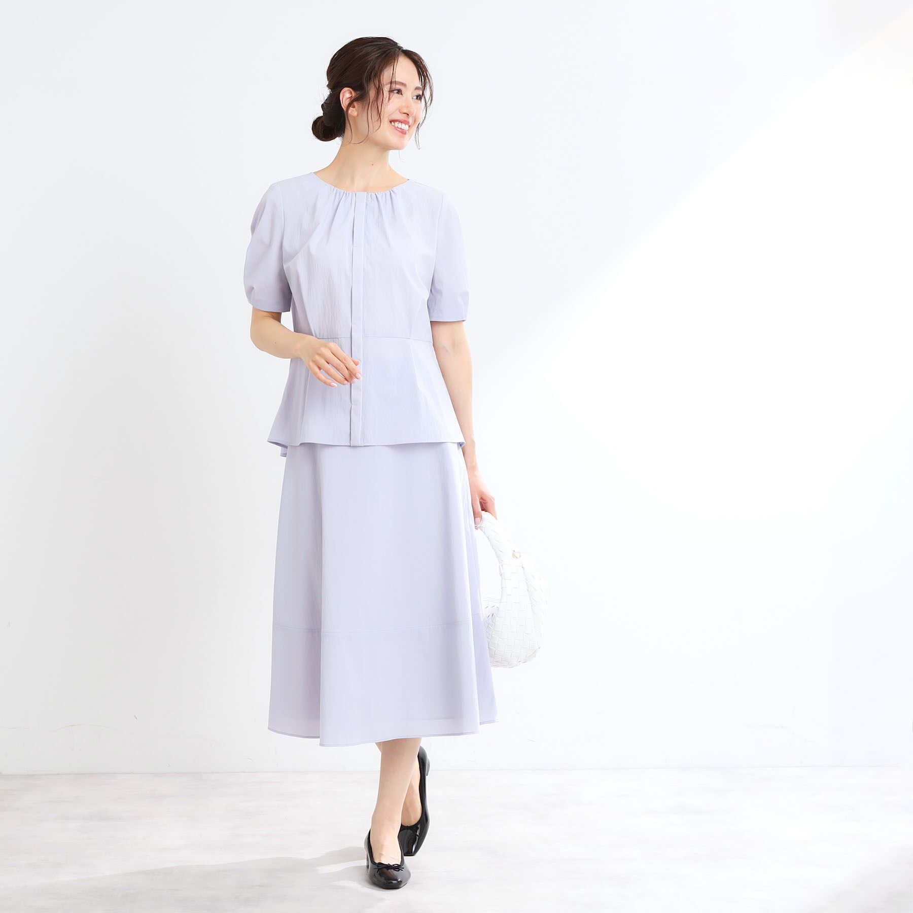 Reflect「【マシンウォッシュ可／撥水／雨の日OK！】レインシリーズブラウス」|シャツ・ブラウス|