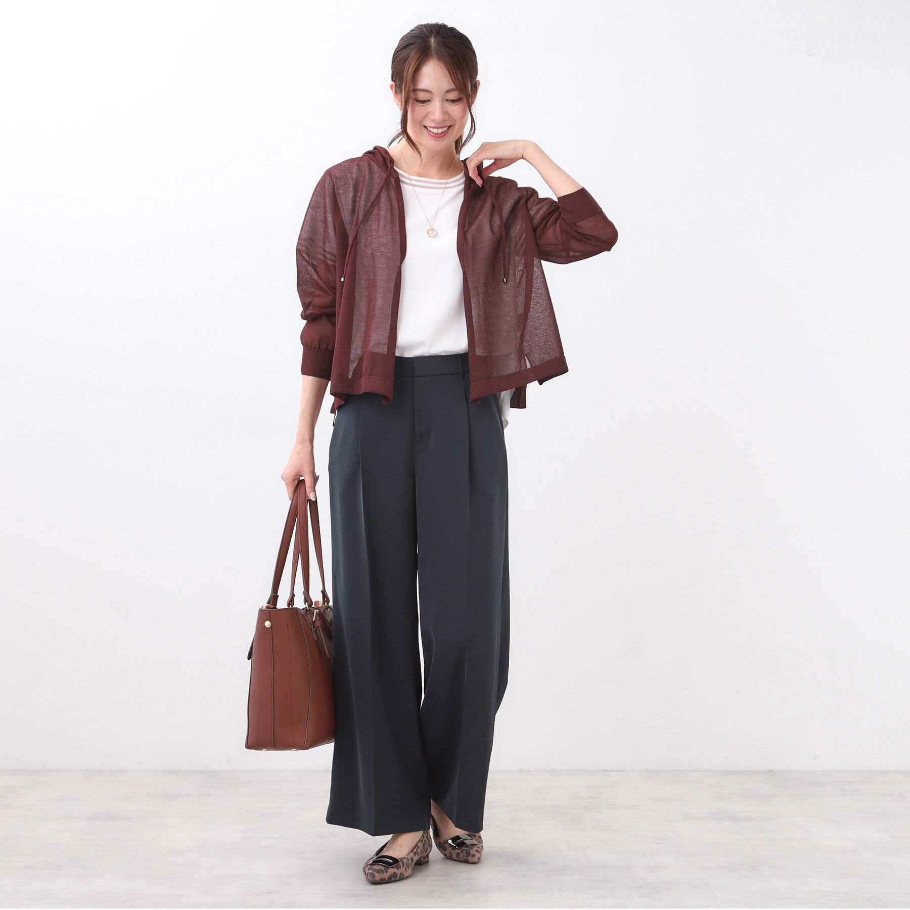 Reflect「【透けない】フルレングスワイドストレートパンツ」|その他|