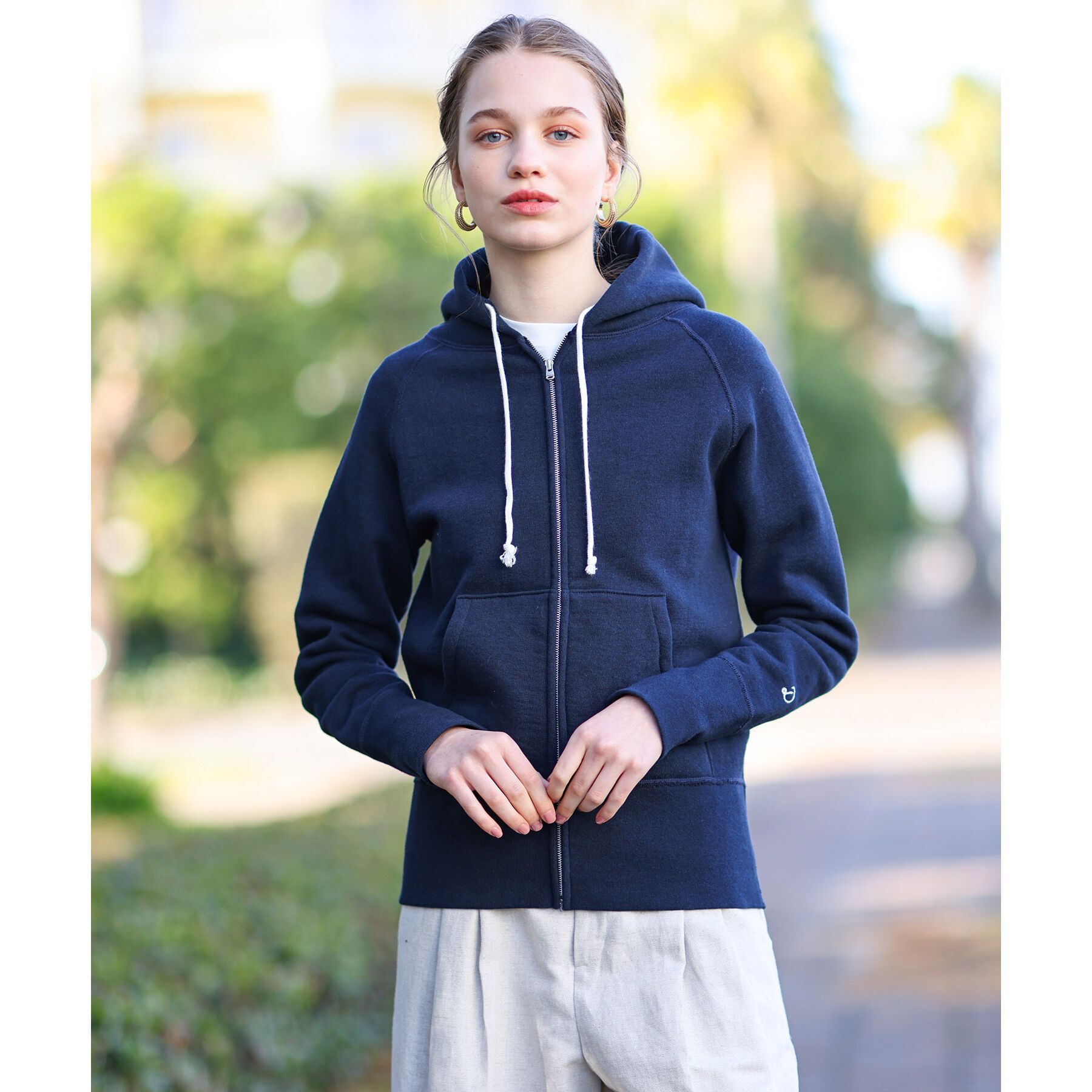 DRESSTERIOR「デキシー吊裏毛ジップアップパーカ」|パーカー|