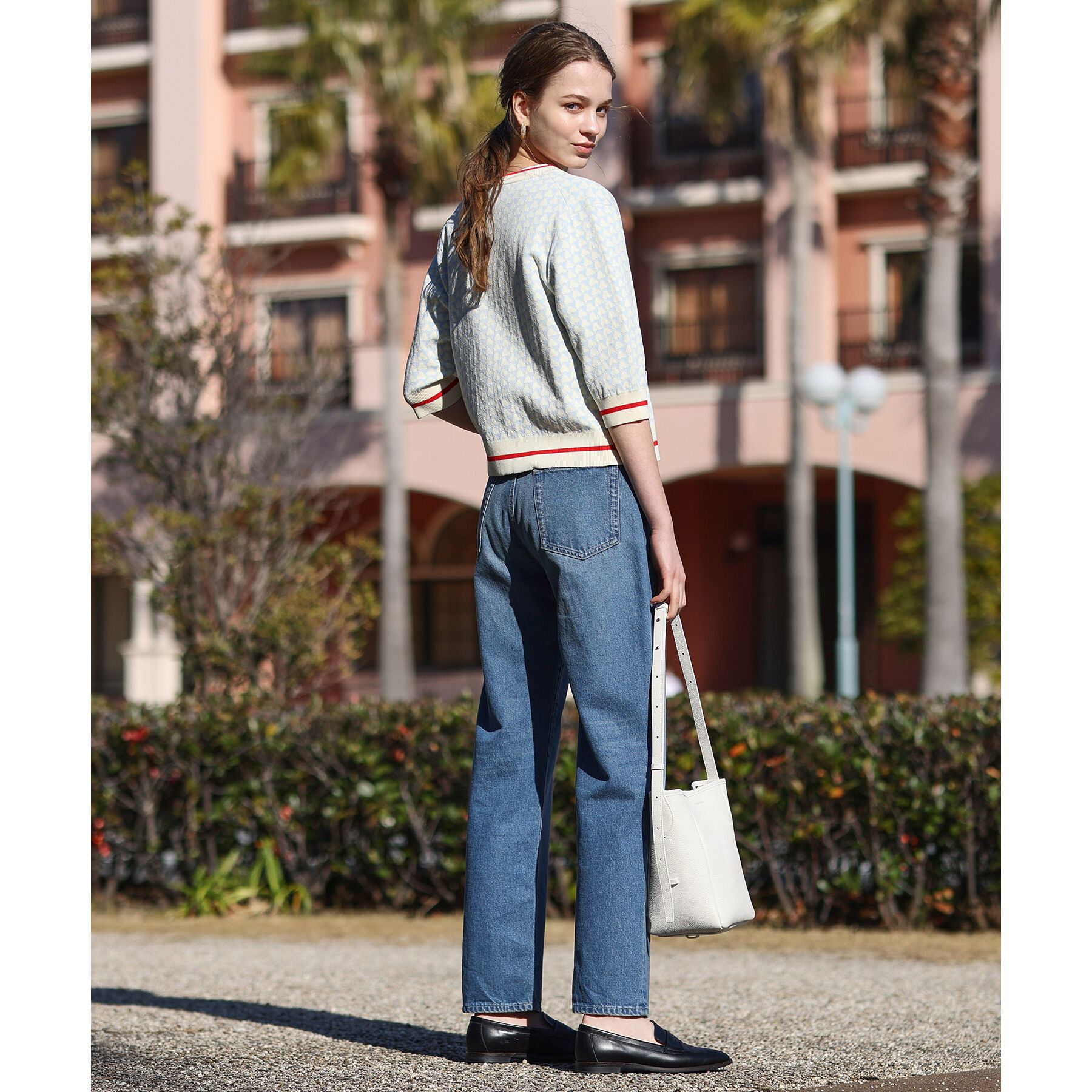 DRESSTERIOR「【洗える】テーパードコンフォートデニム」|デニム|