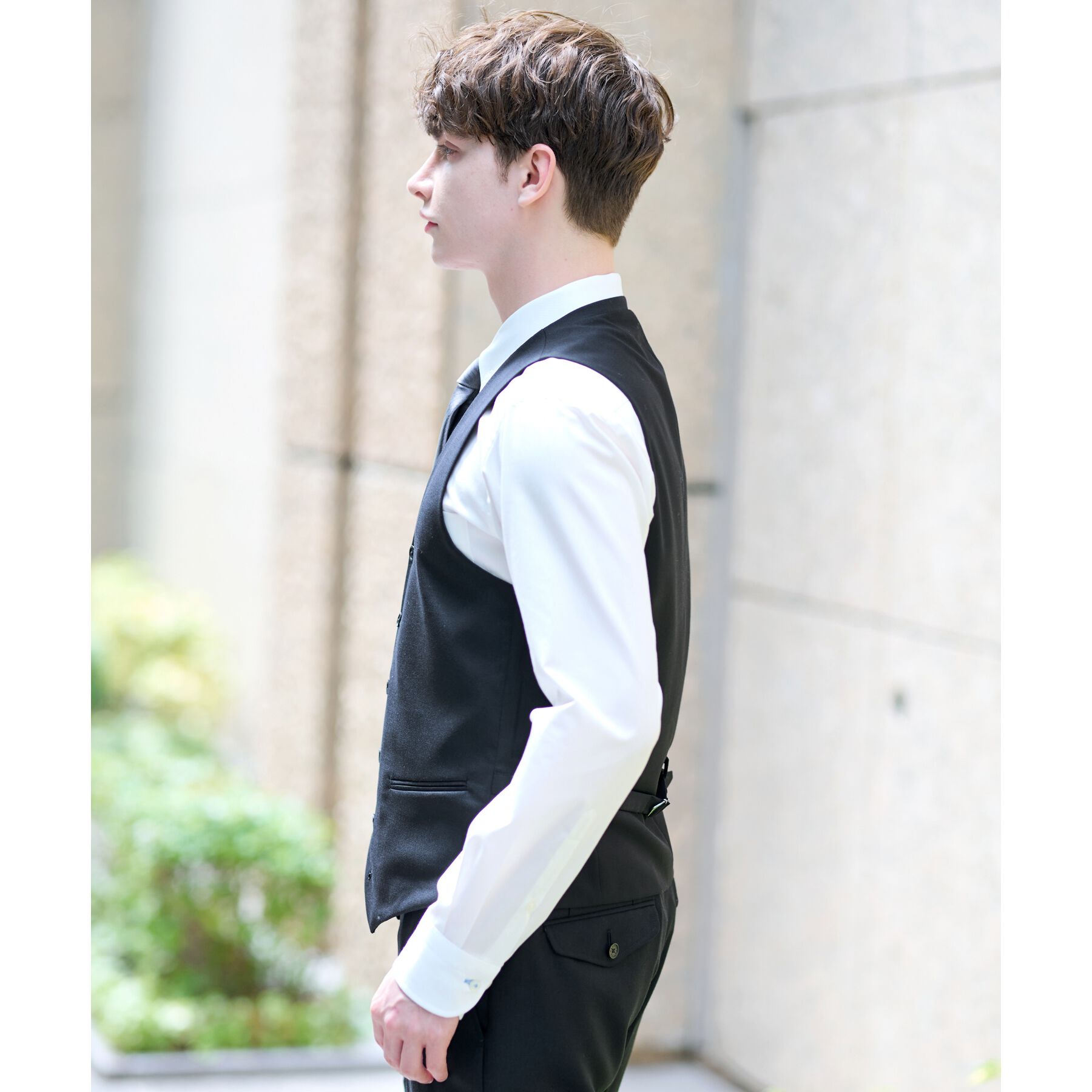 DRESSTERIOR「【セットアップ可】Super100's 3ピース ジレ」|ベスト・ジレ|