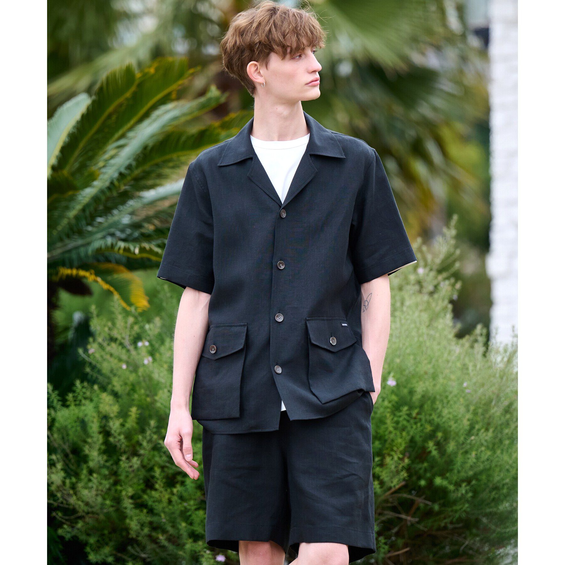 DRESSTERIOR「【Safari5月号掲載】【セットアップ可】オープンカラープエルトリコシャツ」|シャツ・ブラウス|